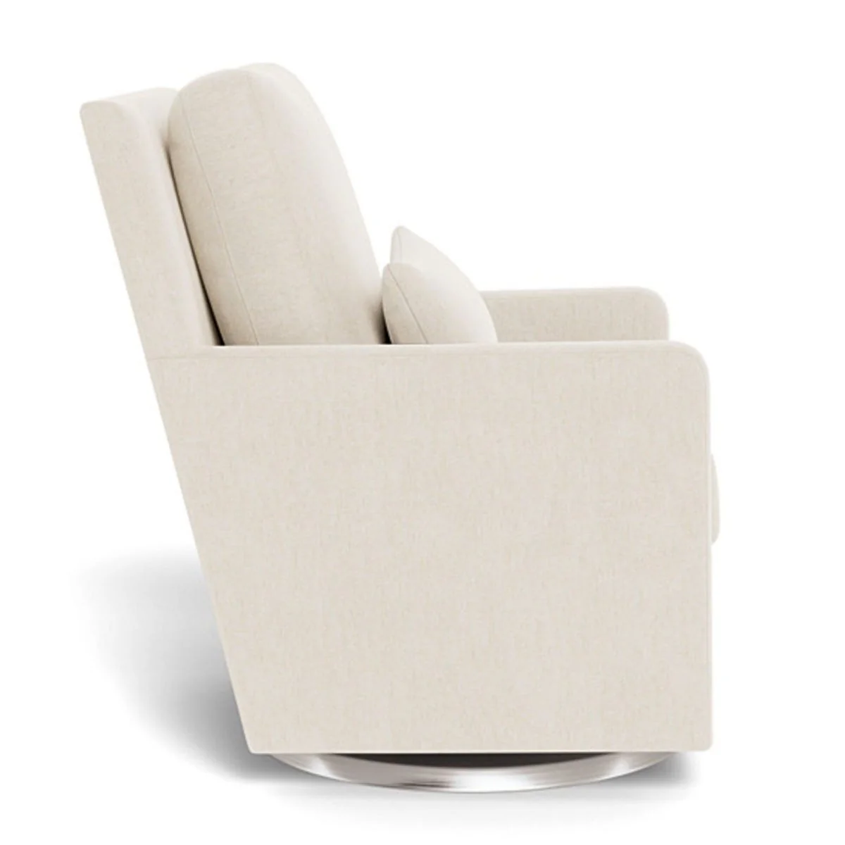 Fauteuil Berçant et Pivotant Como - Dune / Argent - Image 2