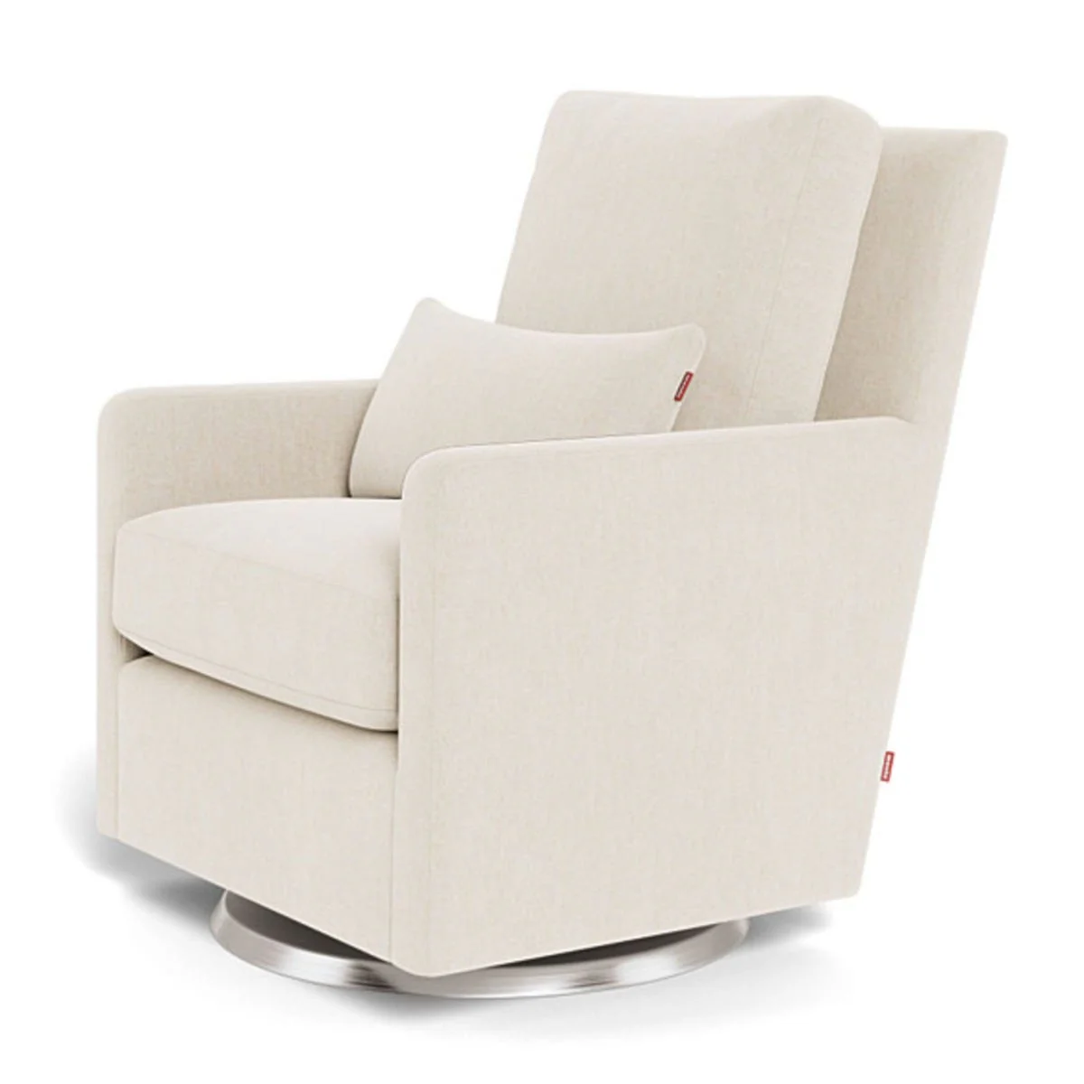 Fauteuil Berçant et Pivotant Como - Dune / Argent - Image 4