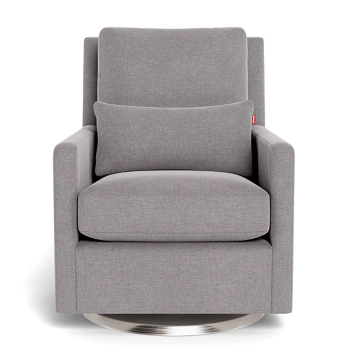 Fauteuil Berçant et Pivotant Como - Pepper Gris / Argent - Image 2