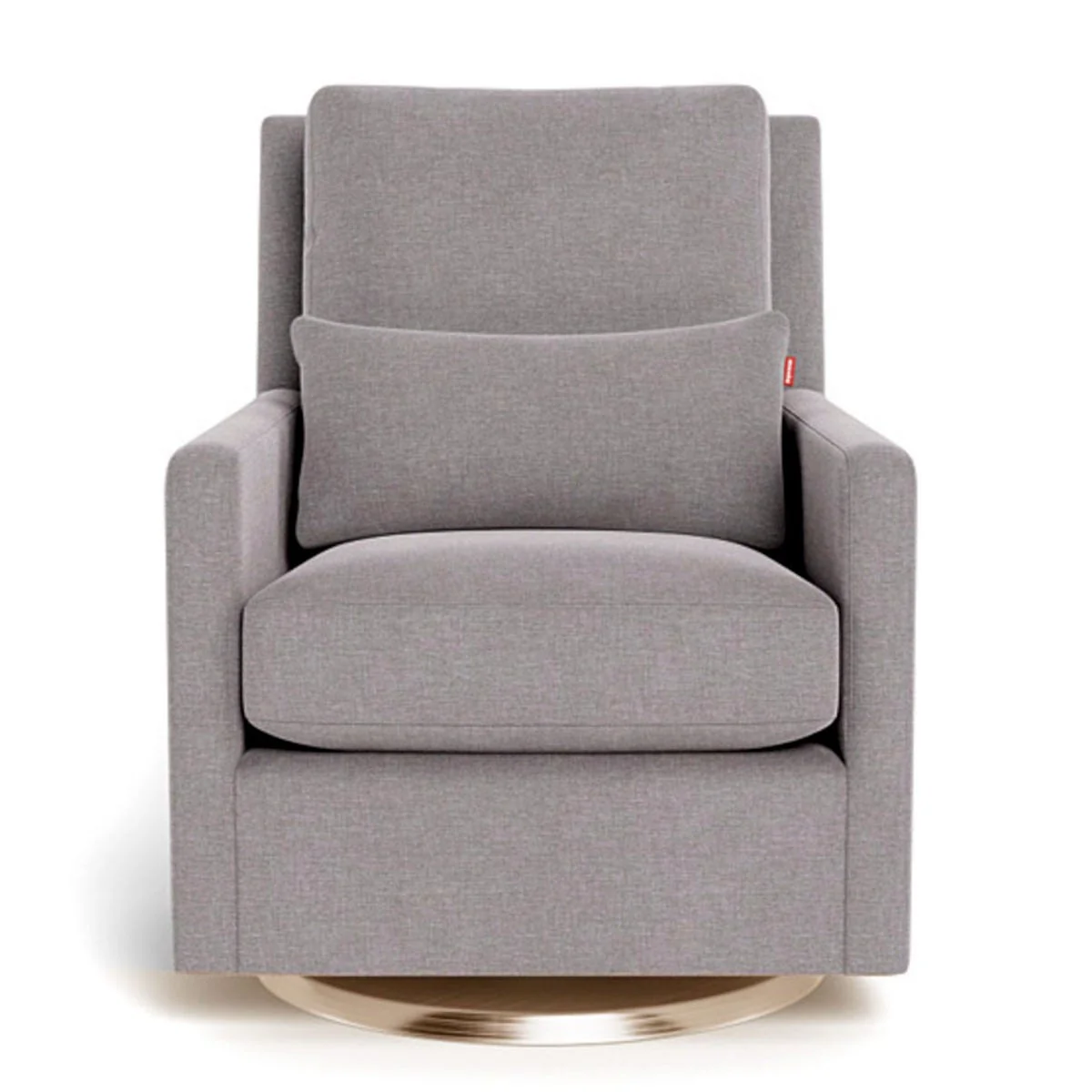 Fauteuil Berçant et Pivotant Como - Pepper Gris / Or - Image 2