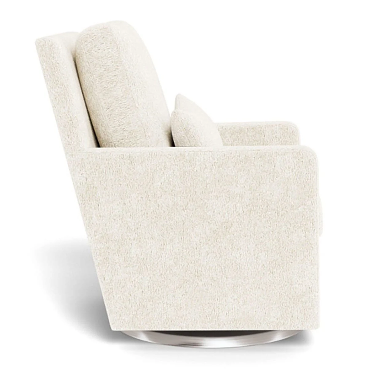 Fauteuil Berçant et Pivotant Como - Sherpa / Argent - Image 4