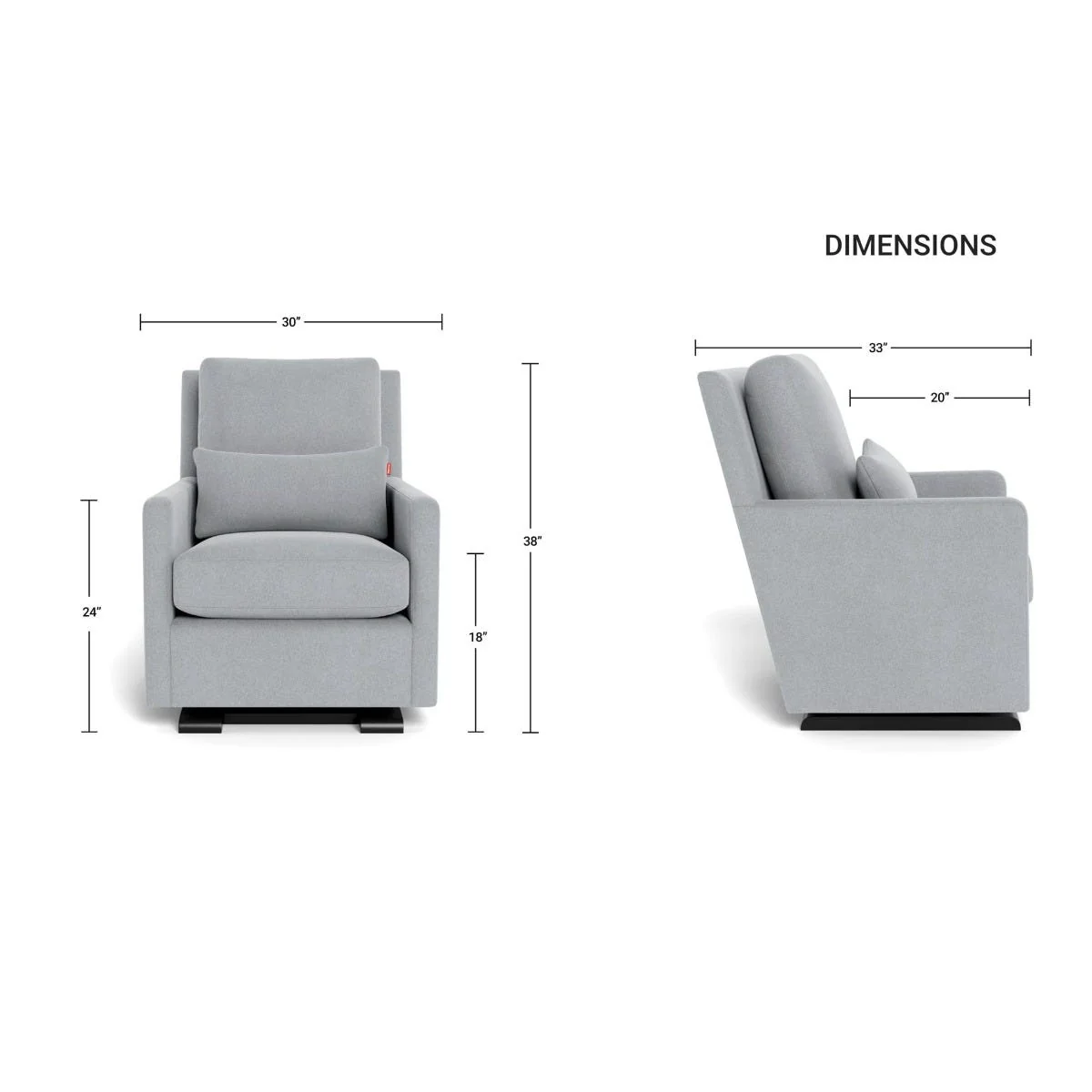 Fauteuil Berçant Como - Noyer / Dune - Image 10