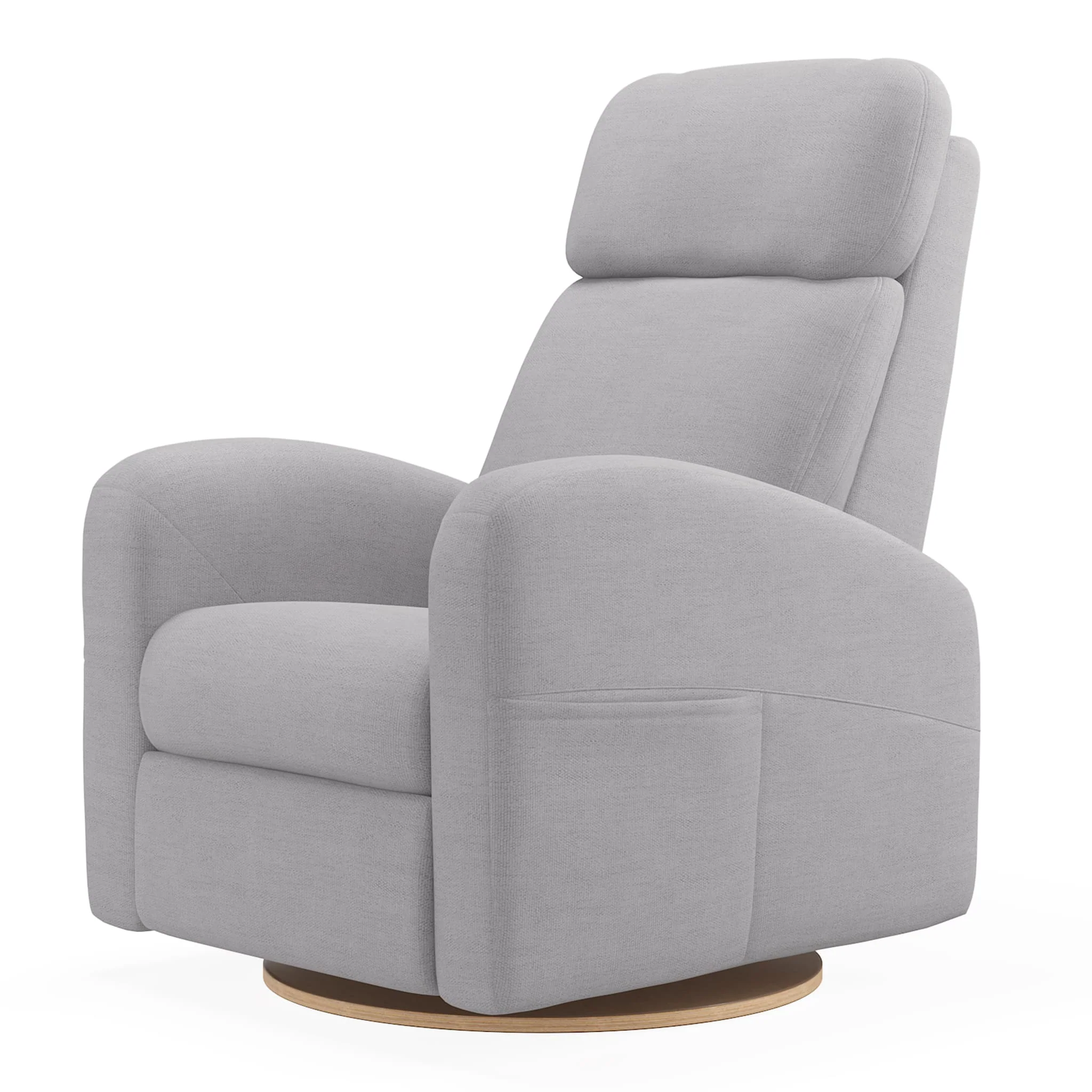 Fauteuil Berçant Inclinable Pivotant Hailey  Como Dove Grey avec Mécanisme Électrique - Image 5