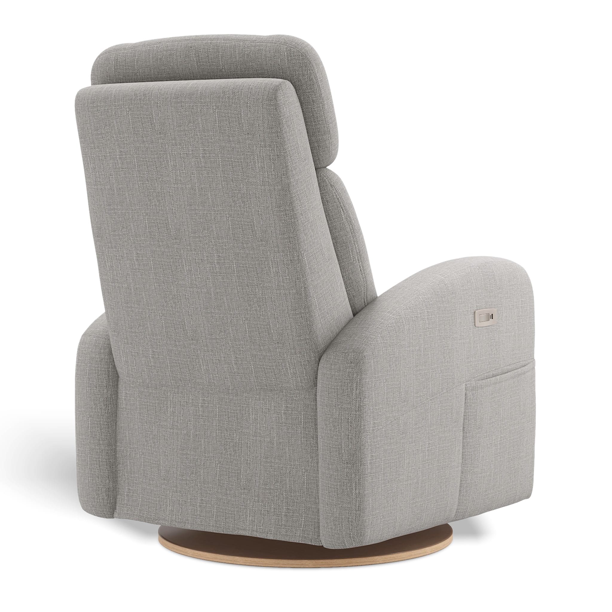 Fauteuil Berçant Inclinable Pivotant Hailey Nubia Silver avec Mécanisme Électrique - Image 4