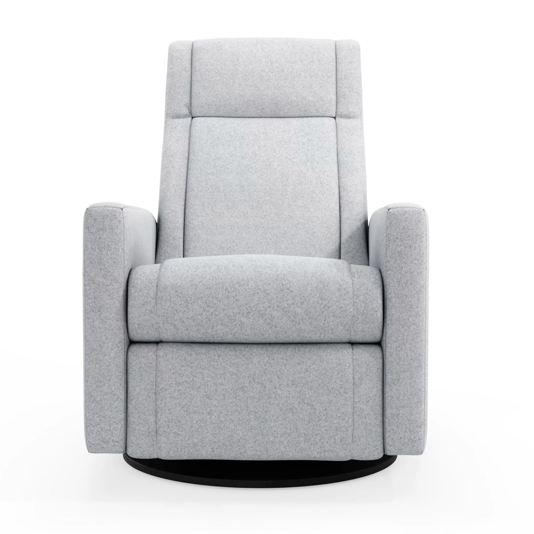 Fauteuil Berçant et Pivotant Nelly - Arlo Heather Gris / Noir - Image 2