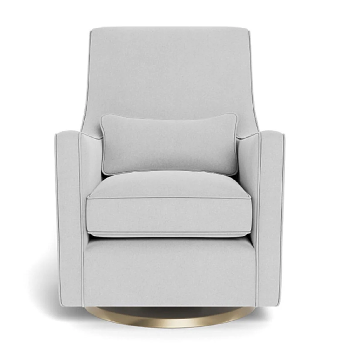 Fauteuil Berçant et Pivotant Luca - Ash / Or - Image 2