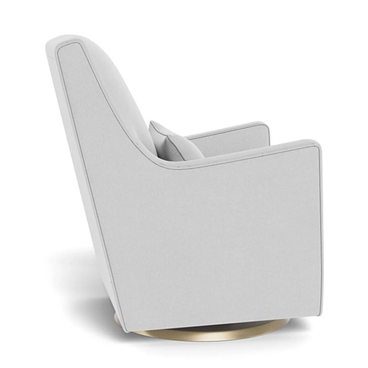 Fauteuil Berçant et Pivotant Luca - Ash / Or - Image 3
