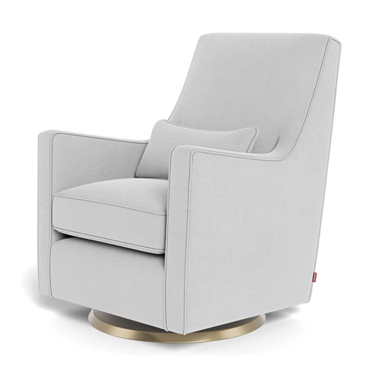 Fauteuil Berçant et Pivotant Luca - Ash / Or - Image 5