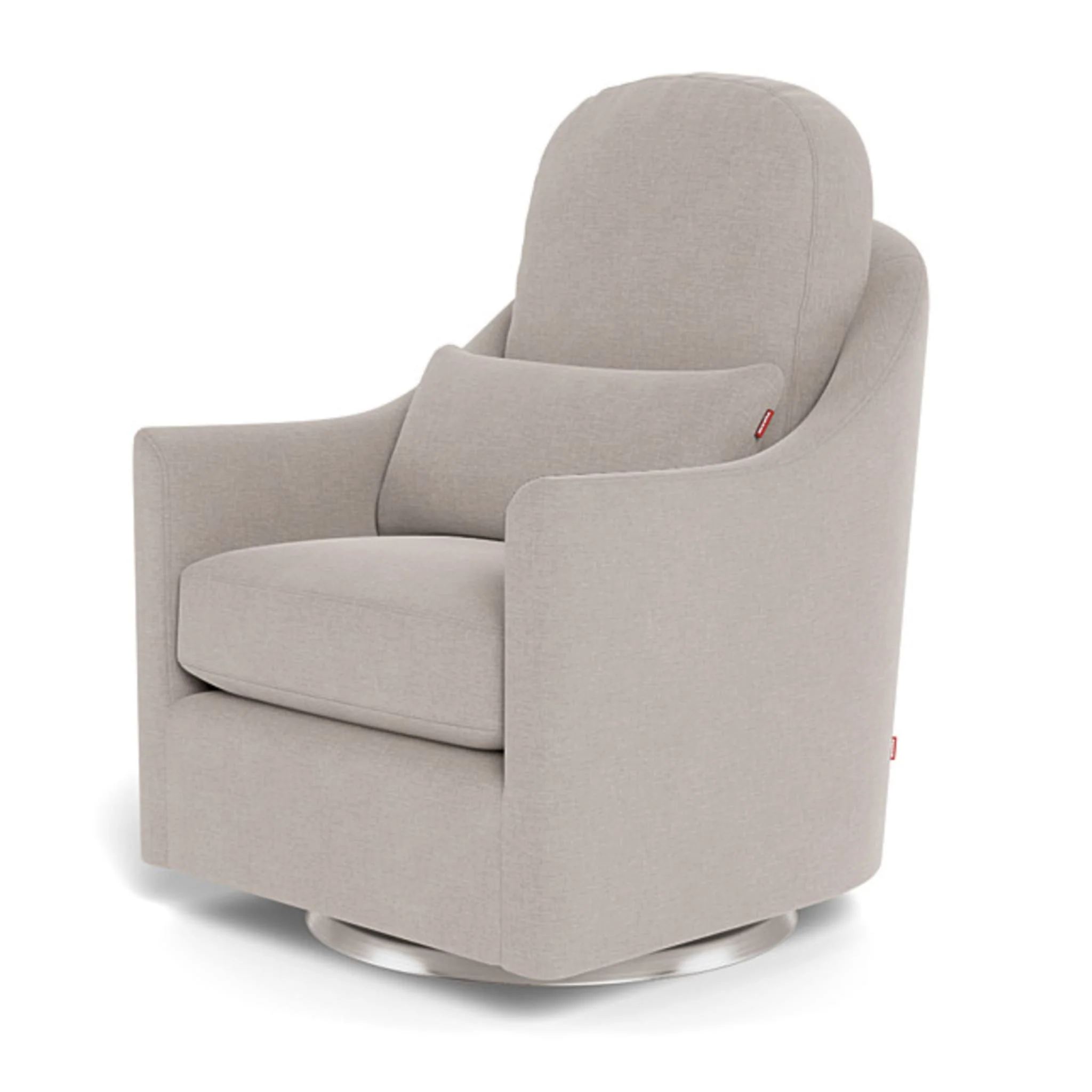 Fauteuil Berçant et Pivotant Nessa - Sand / Argent - Image 6