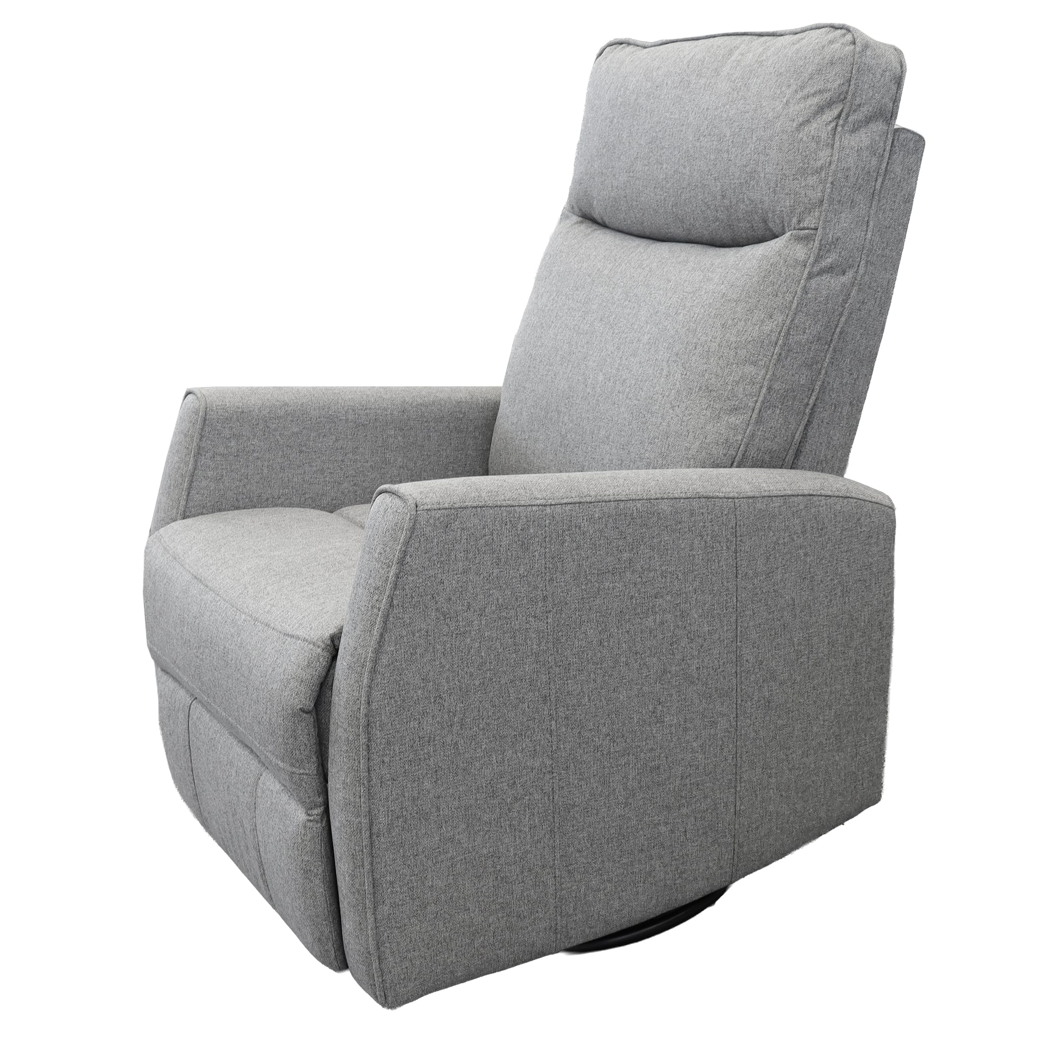 Fauteuil Berçant Pivotant et Inclinable - Tweed Gris - Image 5