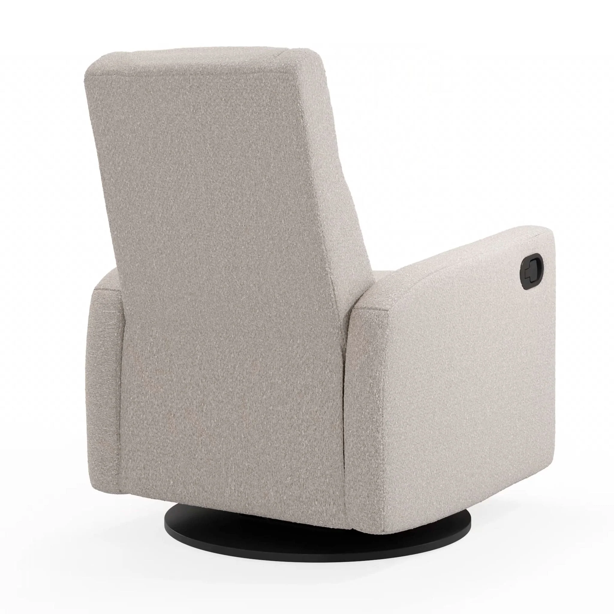 Fauteuil Berçant et Pivotant Nelly - Beyond Sheep Vanille / Noir - Image 2