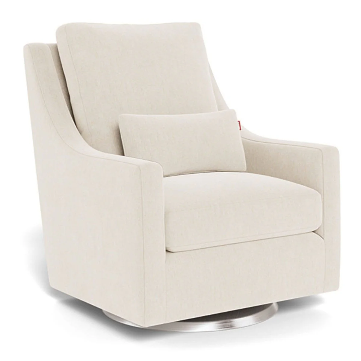 Fauteuil Berçant et Pivotant Vera - Dune / Argent