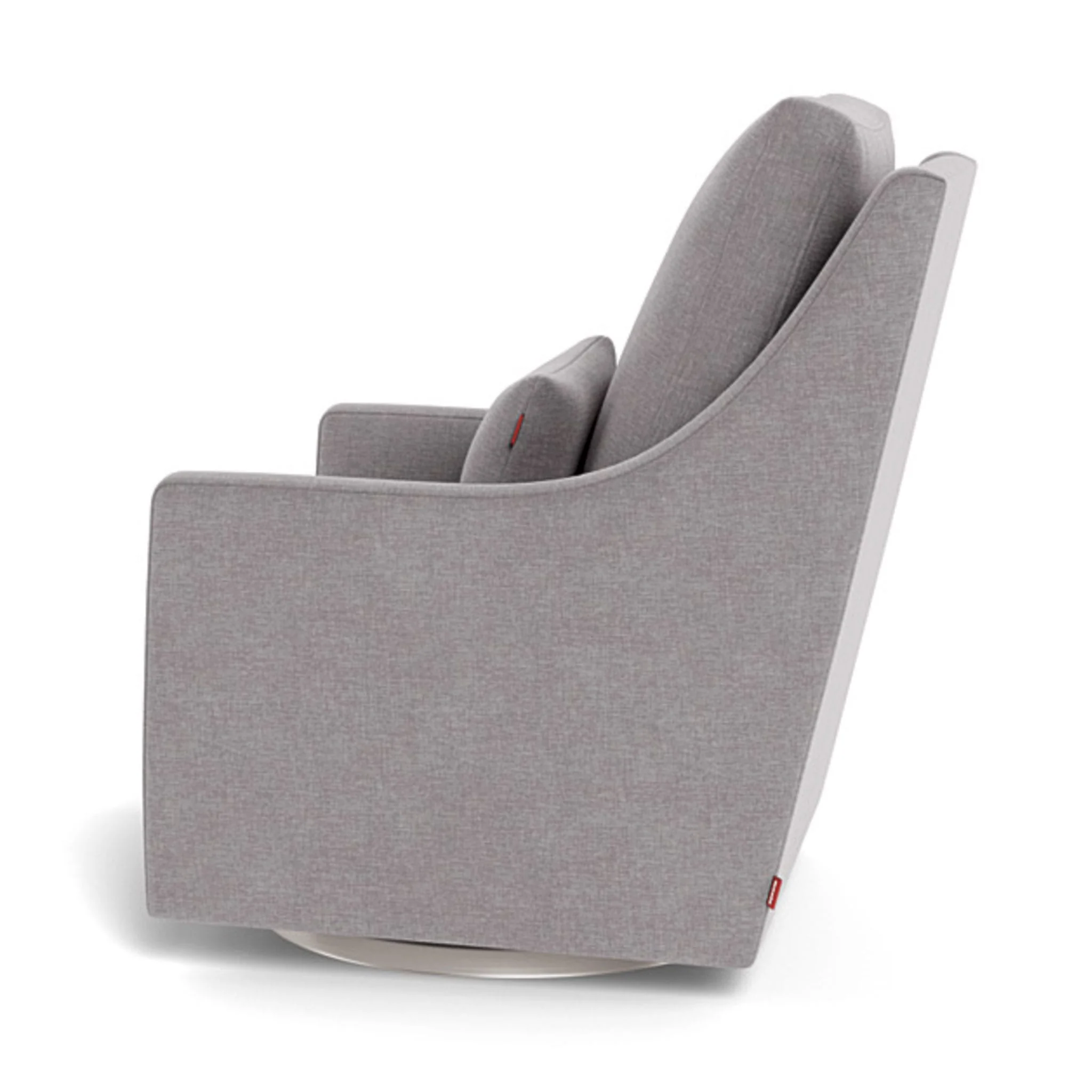 Fauteuil Berçant et Pivotant Vera - Pebble Gris / Argent - Image 2