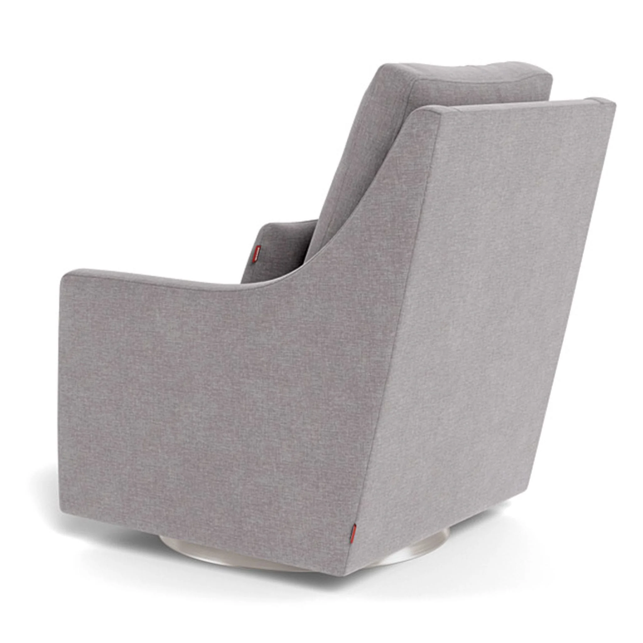 Fauteuil Berçant et Pivotant Vera - Pebble Gris / Argent - Image 3