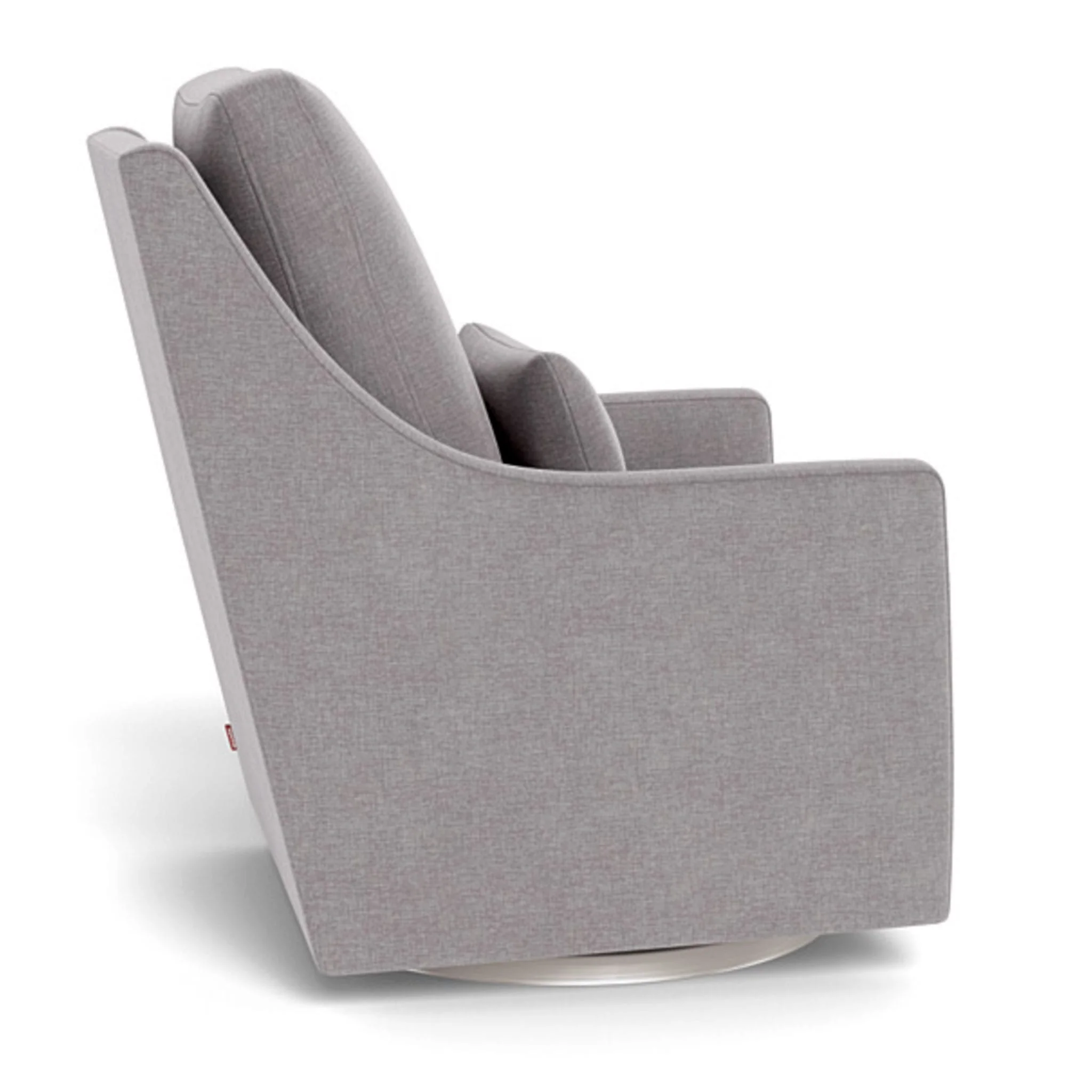 Fauteuil Berçant et Pivotant Vera - Pebble Gris / Argent - Image 5