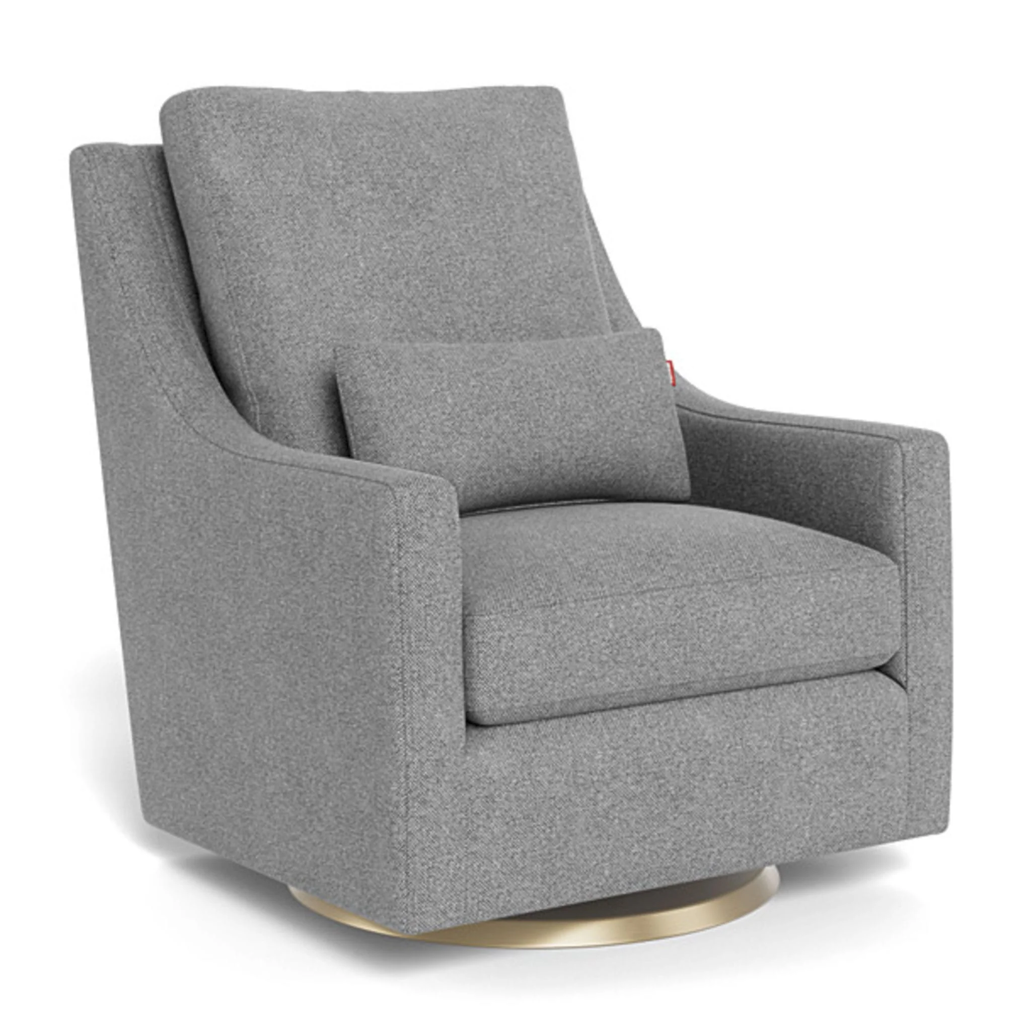 Fauteuil Berçant et Pivotant Vera - Pepper Gris / Or
