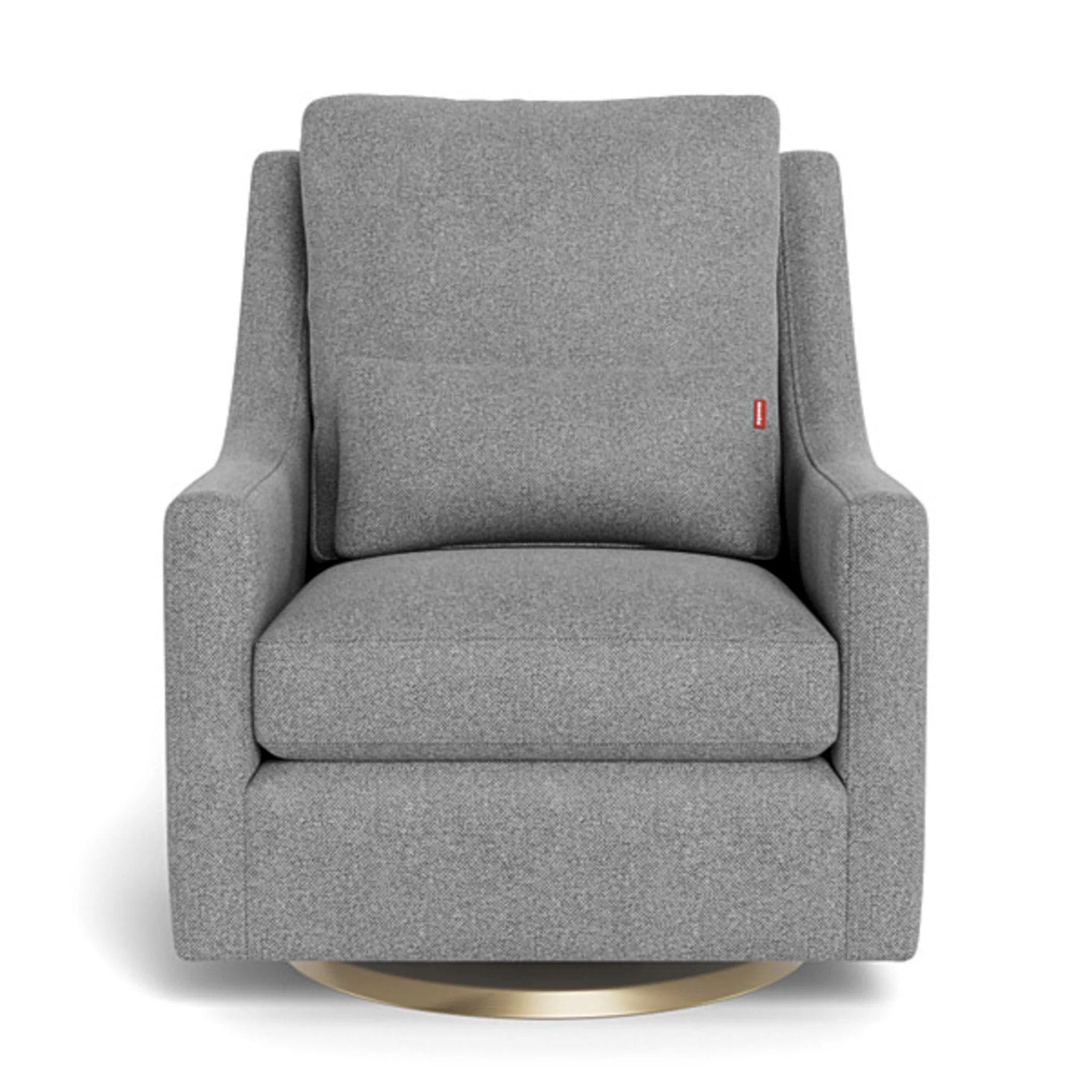 Fauteuil Berçant et Pivotant Vera - Pepper Gris / Or - Image 2