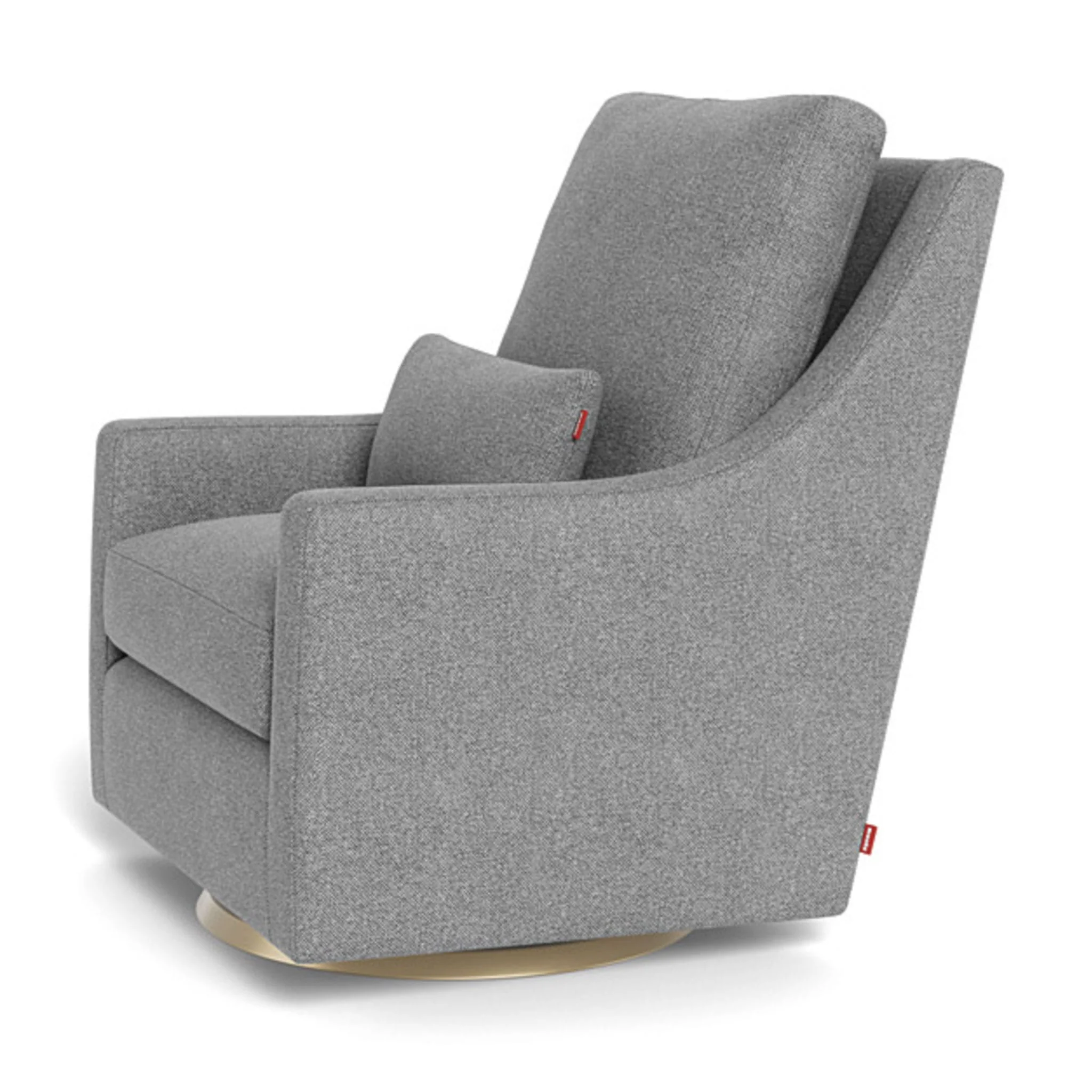 Fauteuil Berçant et Pivotant Vera - Pepper Gris / Or - Image 5