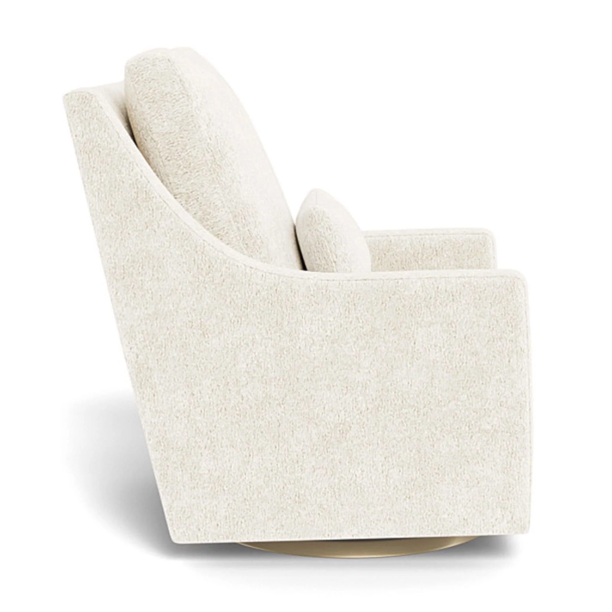 Fauteuil Berçant et Pivotant Vera - Sherpa / Or - Image 4