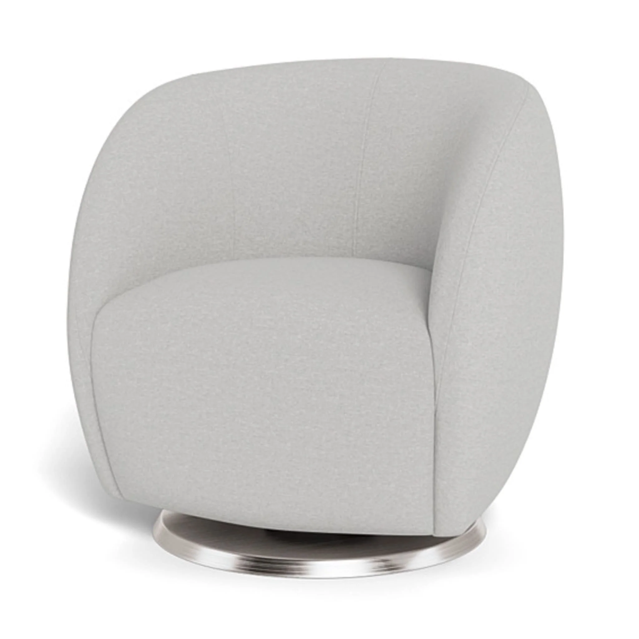 Fauteuil Berçant et Pivotant Gem - Fog grey / Argent - Image 3