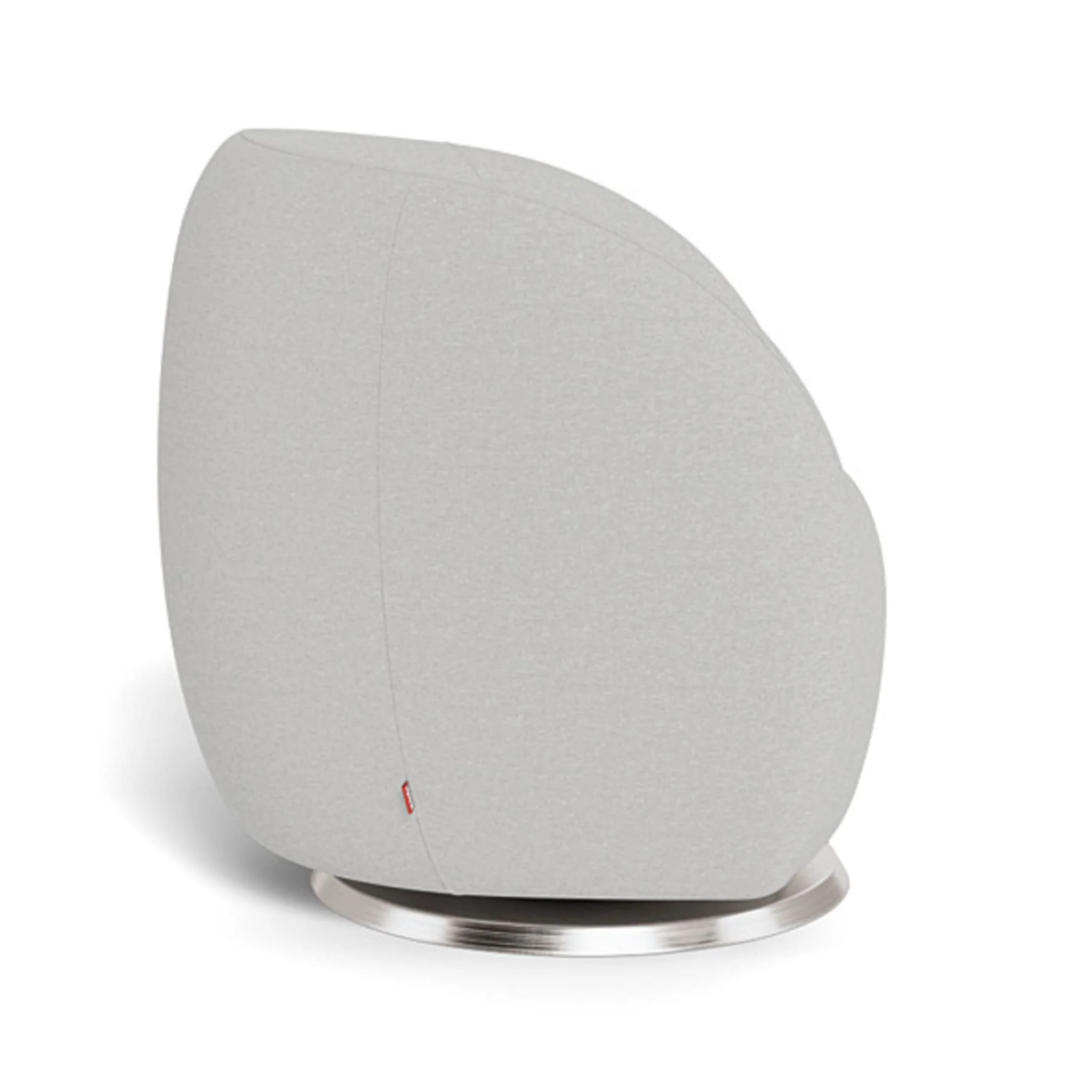 Fauteuil Berçant et Pivotant Gem - Fog grey / Argent - Image 4