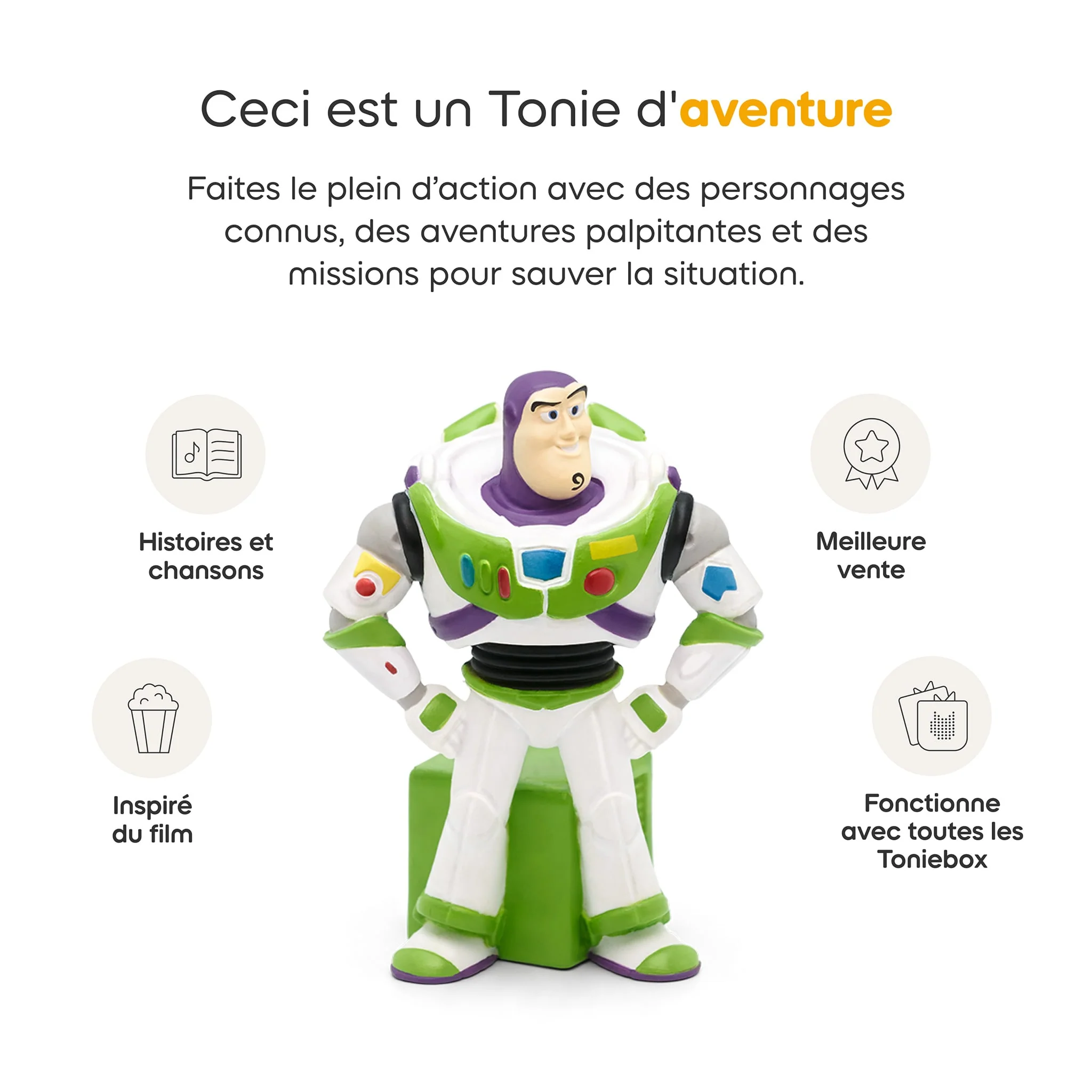 Disney Histoire De Jouet 2 - Buzz Tonie Figurine (Français) - Image 5