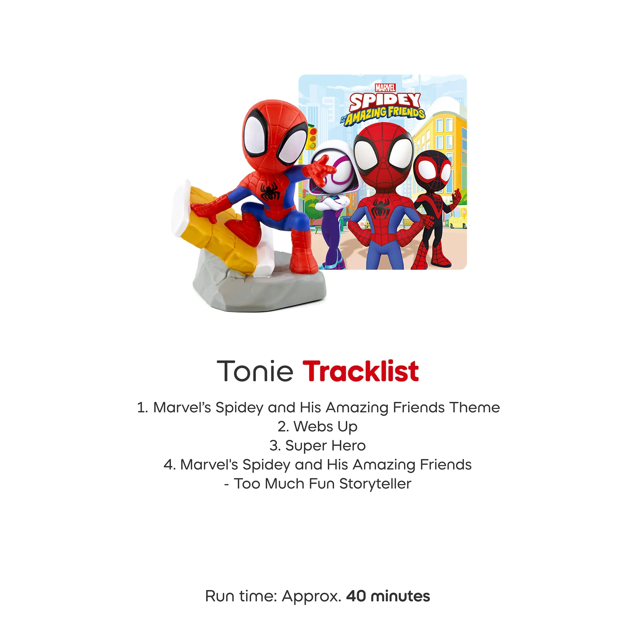MARVEL Spidey and His Amazing Friends: Spidey Tonie Figurine (Anglais) - Image 5
