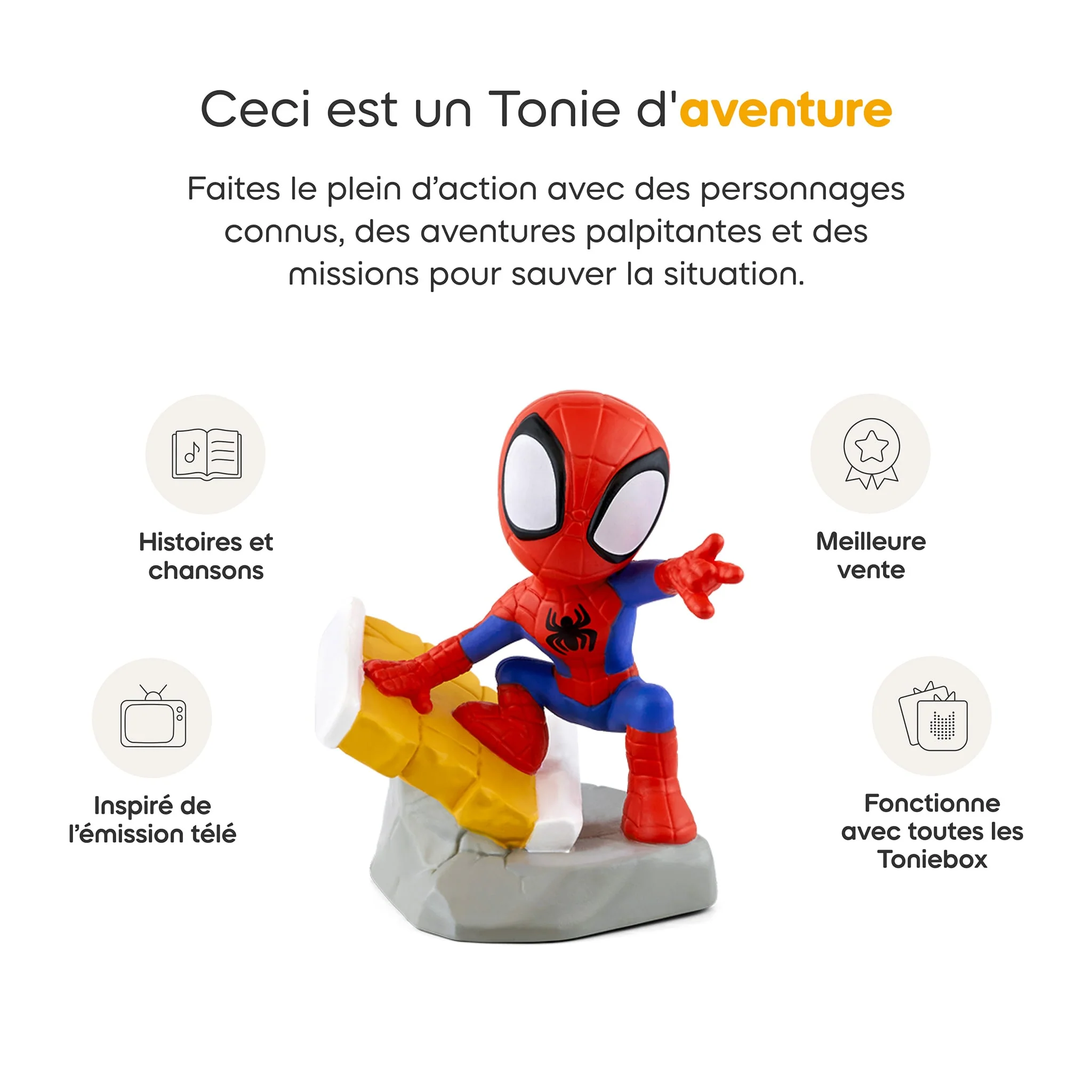 MARVEL Spidey et ses amis extraordinaires - Spidey Tonie Figurine (Français) - Image 5