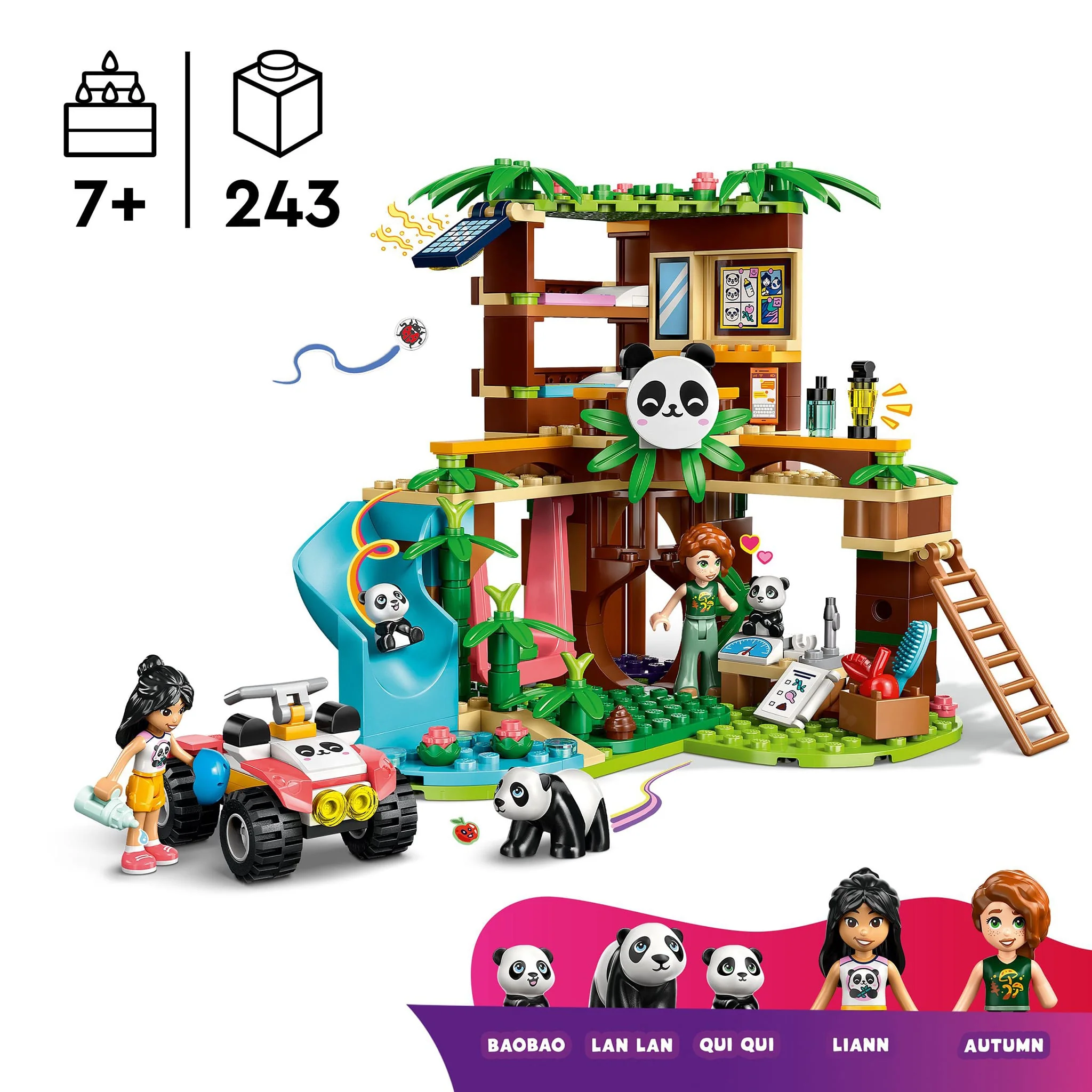 LEGO® Friends Les soins animaliers au sanctuaire des pandas - Image 6