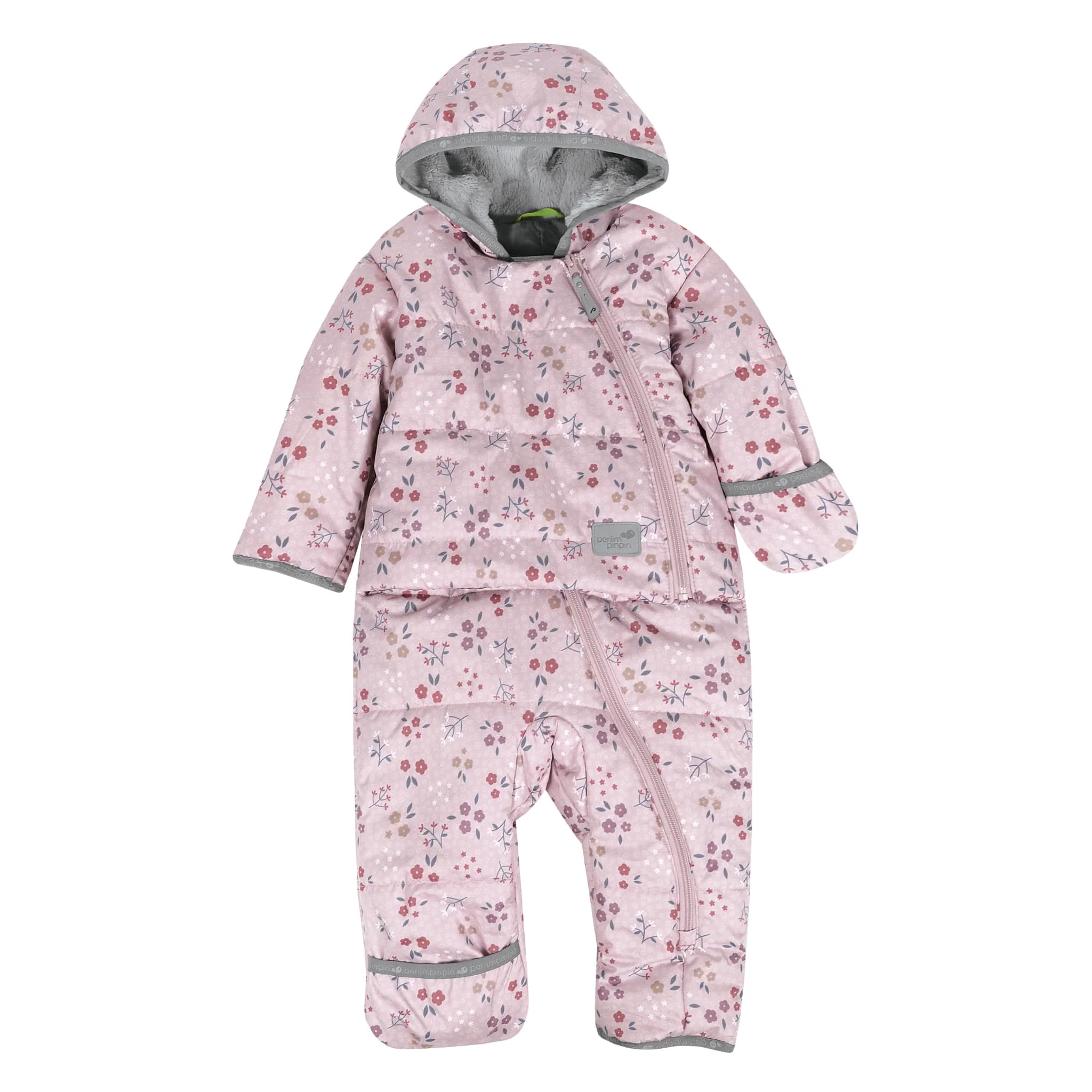 Habit de Neige Une Pièce Fleur 9-24mois