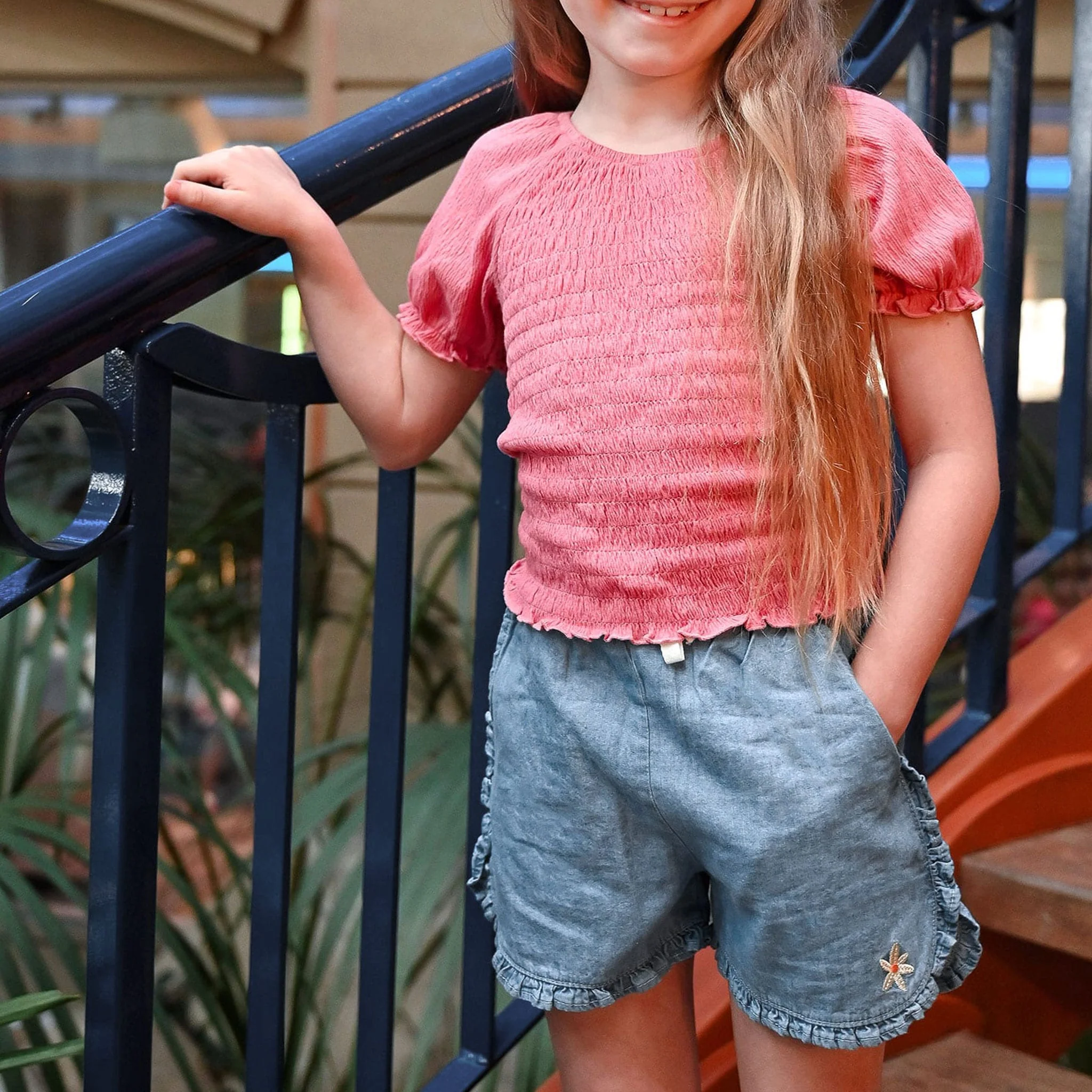 Haut Rose Cerises 7-14ans - Image 4
