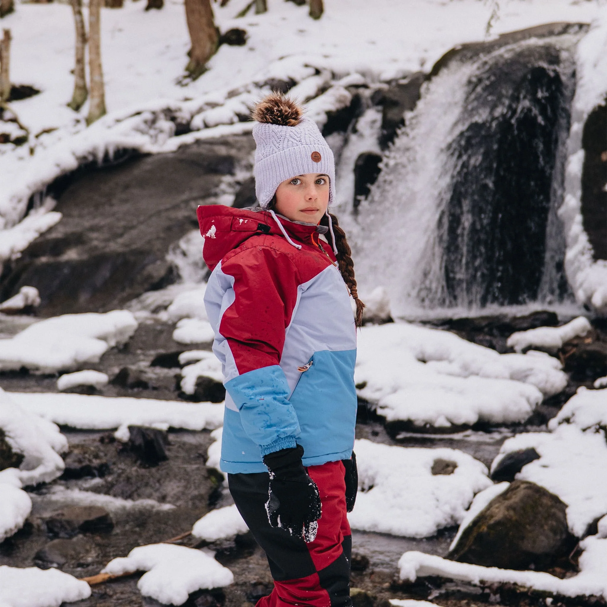 Habit de Neige Colorblock Bordeaux 4-14ans - Image 3