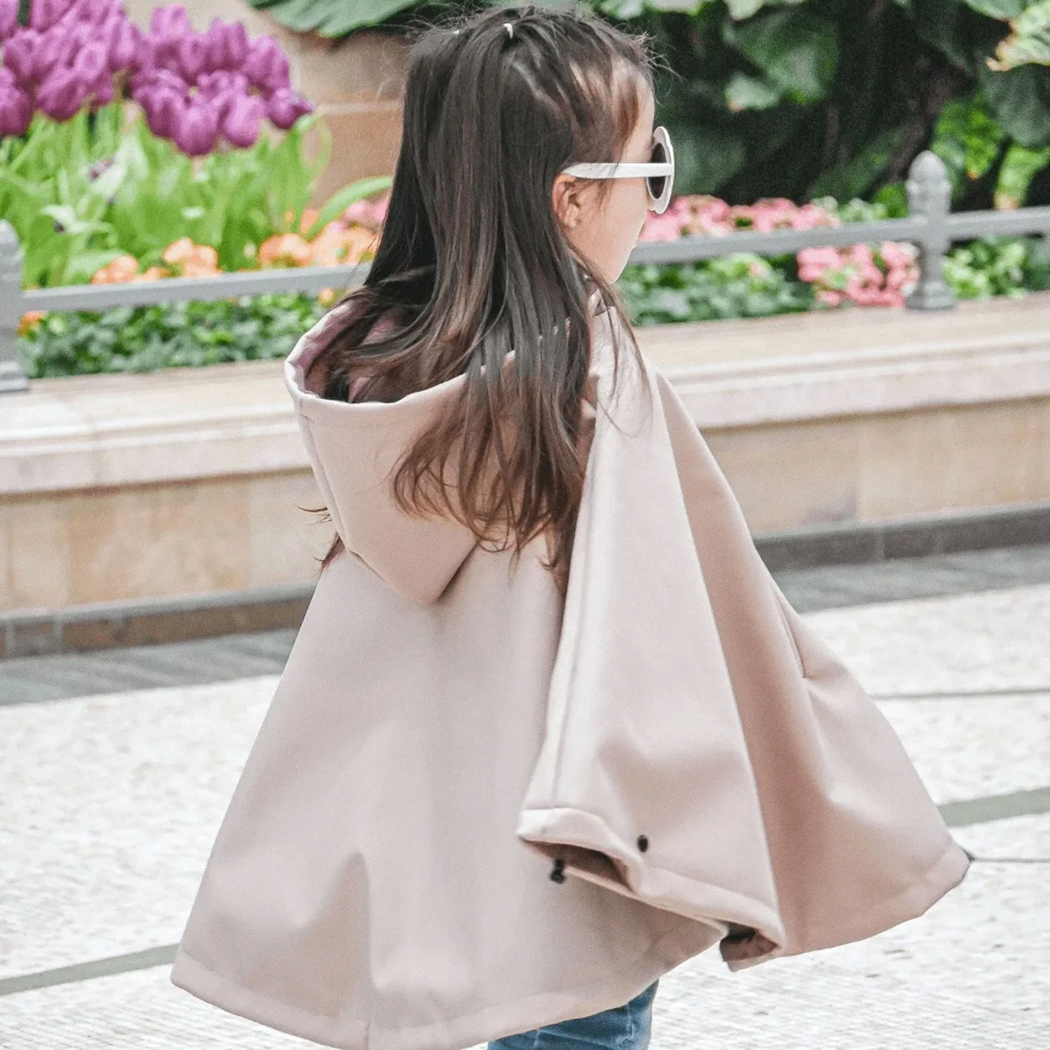 Housse Mi-Saison Poncho 3-en-1 - Prune - Image 5