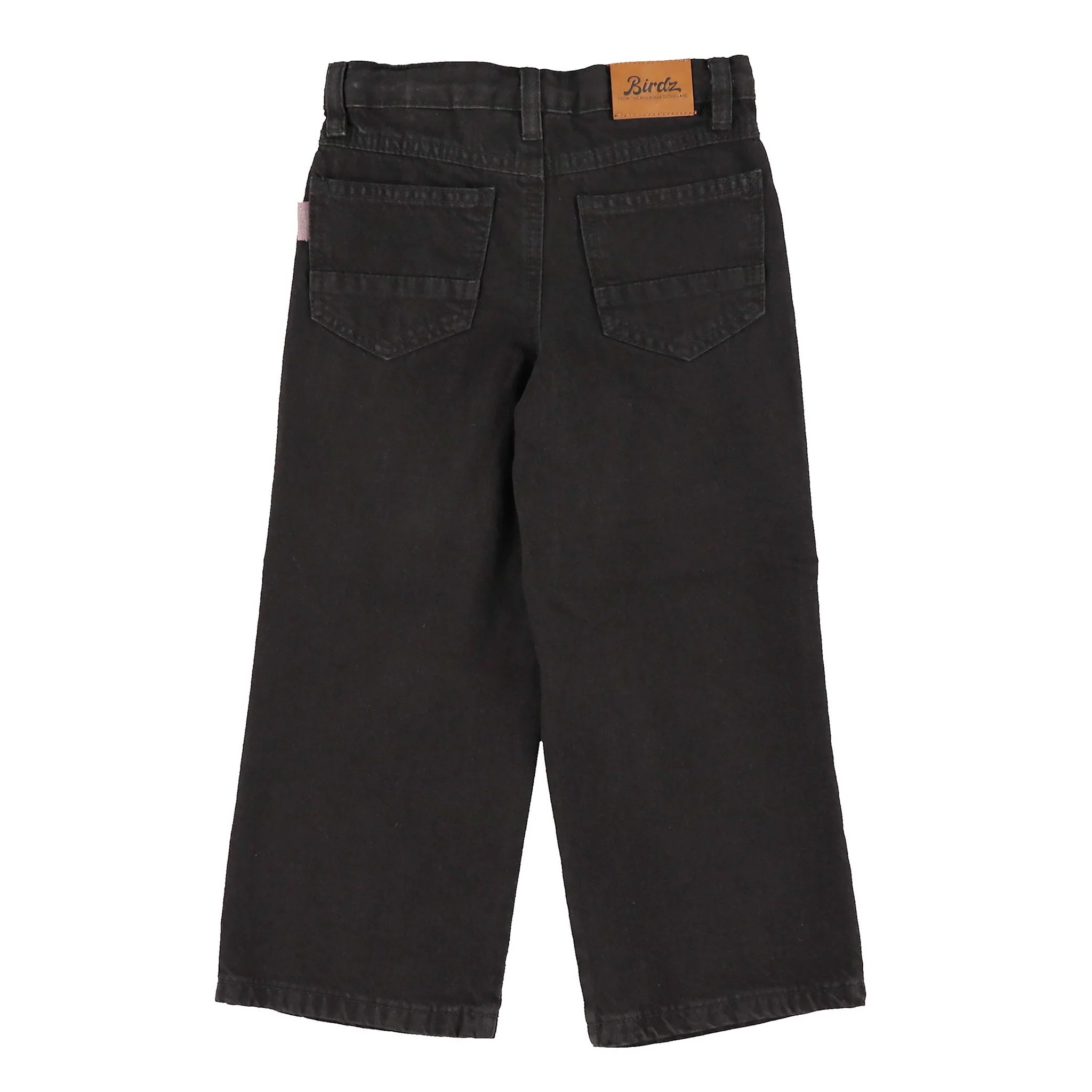 Jeans Jambe Large Noir 2-8ans - Image 3