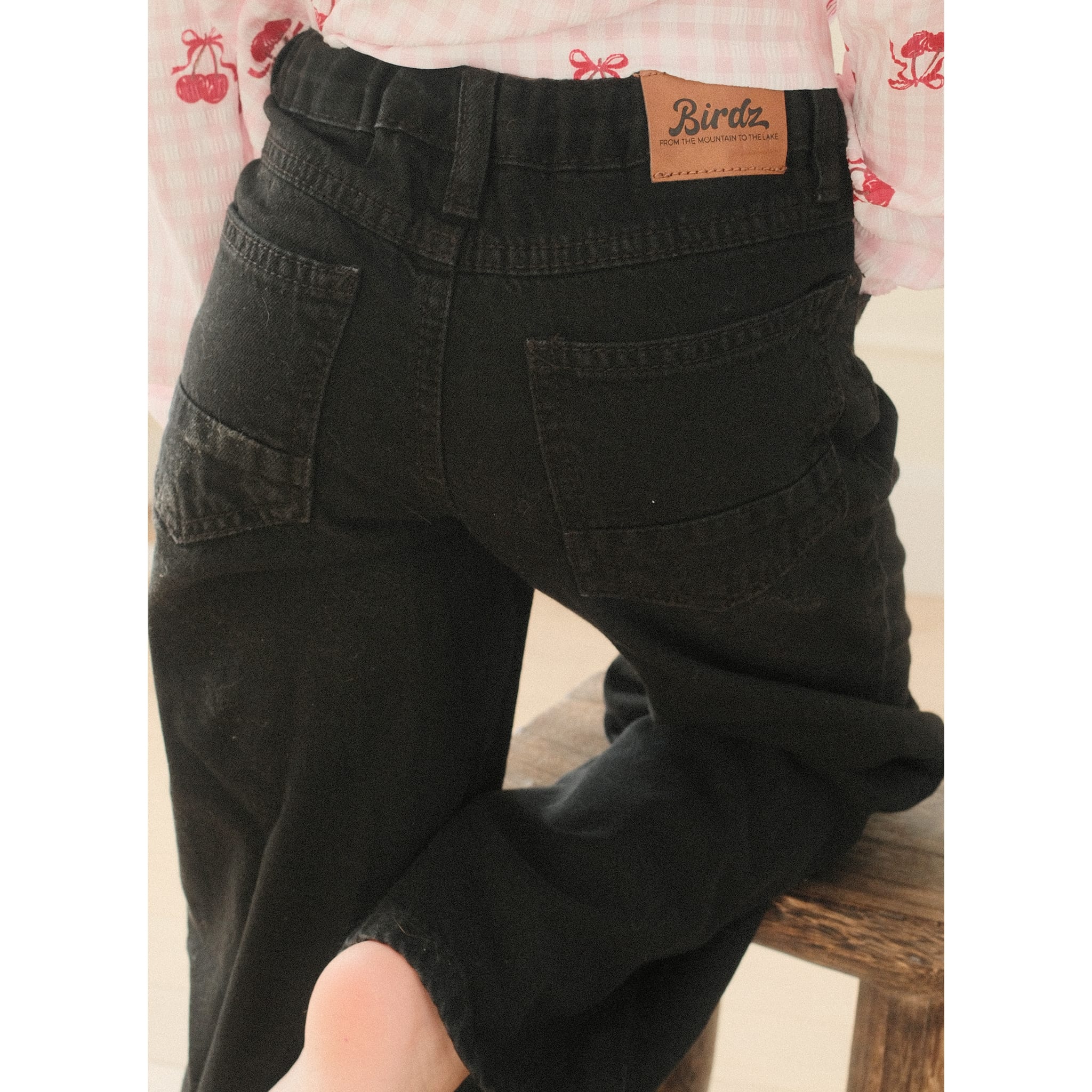 Jeans Jambe Large Noir 2-8ans - Image 6