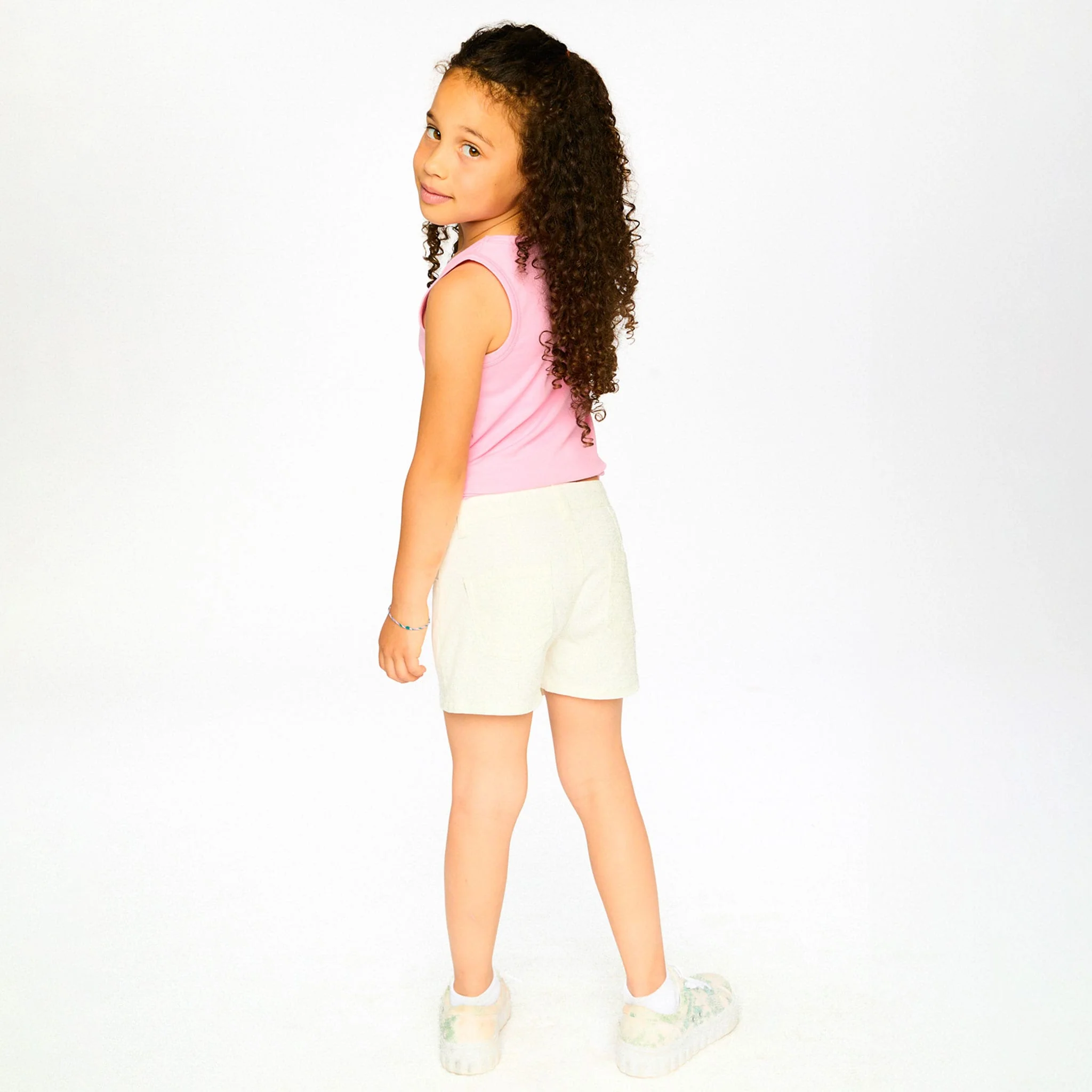 Jupe Short Essentiel Blanc 3-6ans - Image 4