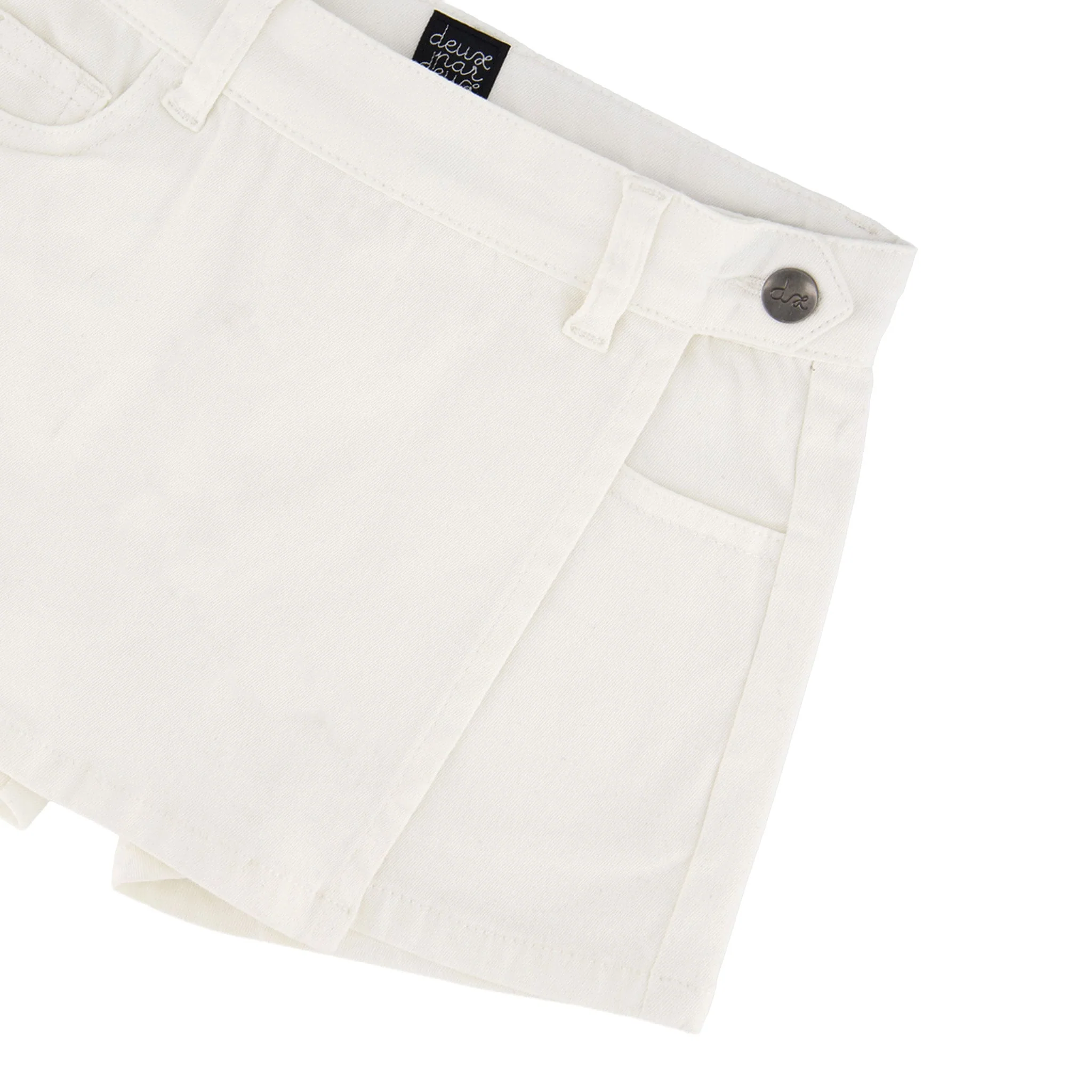 Jupe Short Essentiel Blanc 3-6ans - Image 6