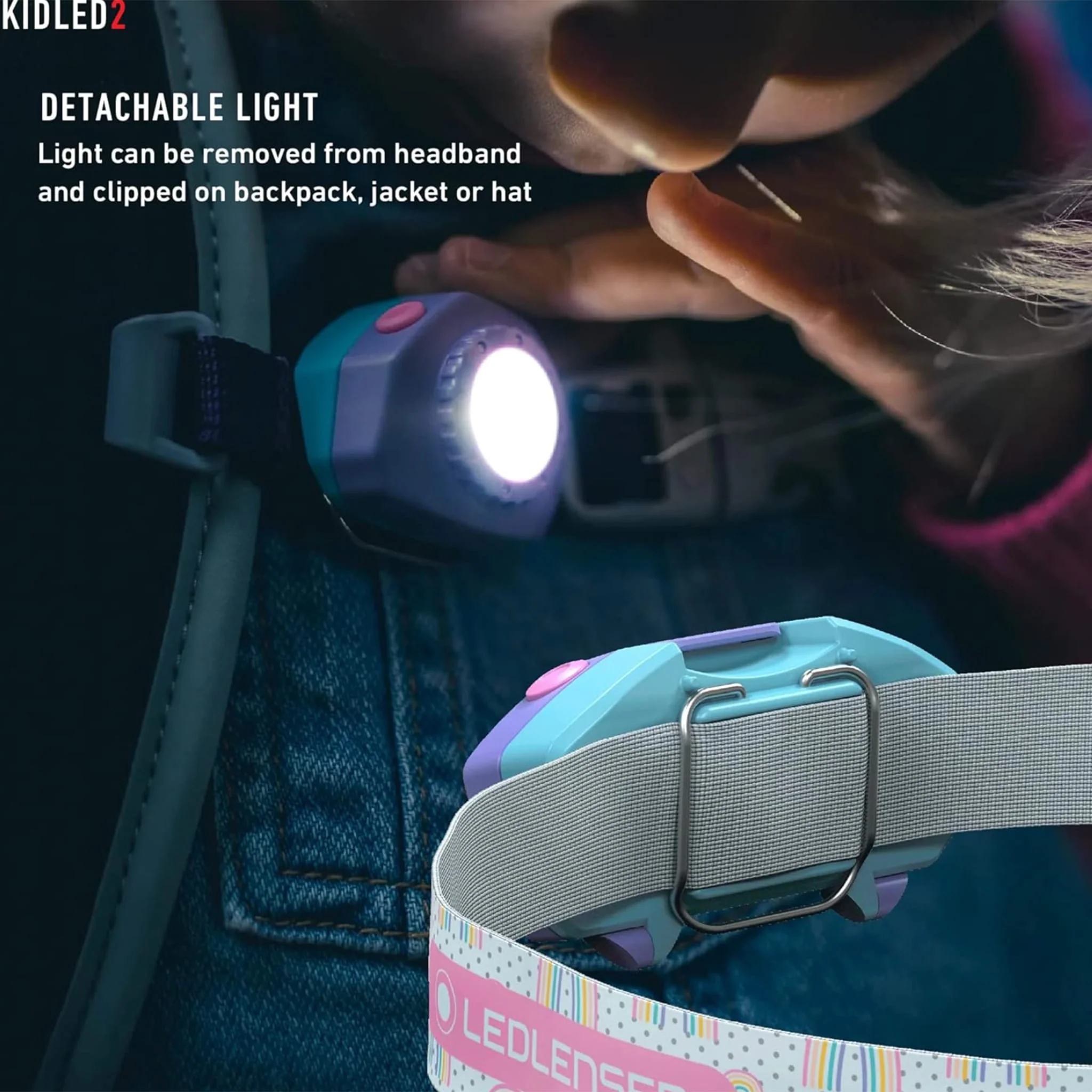 Lampe Frontale Kidled2 - Arc-en-ciel Violet - Image 9