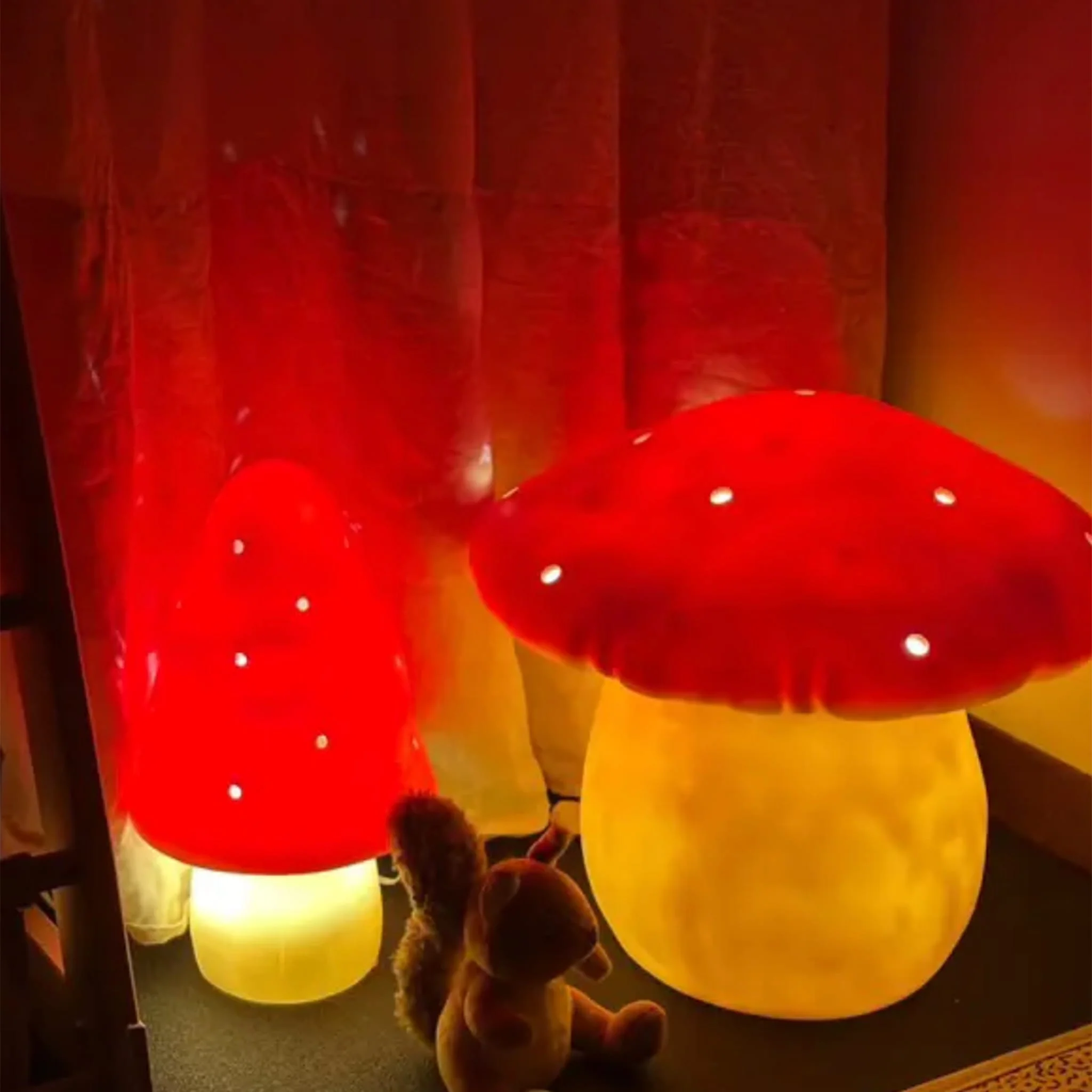 Lampe Petit Champignon - Rouge - Image 5