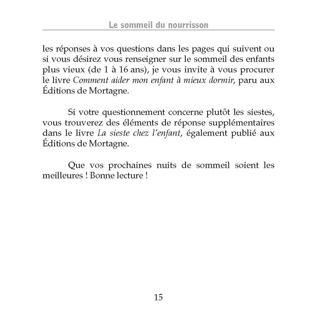 Le Sommeil du Nourisson - 2e Édition - Brigitte Langevin - Image 5