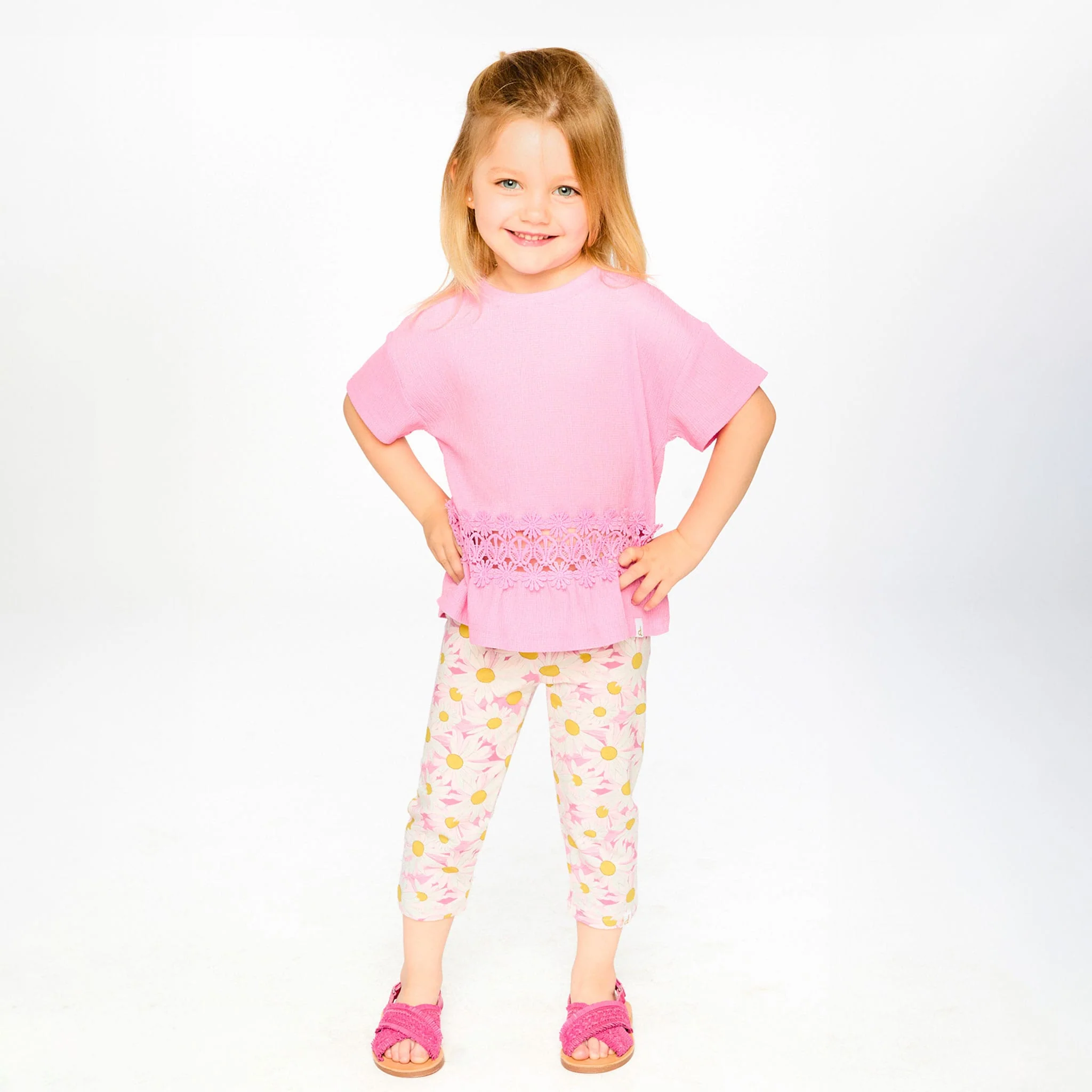 Legging Capri Marguerites 3-6ans - Image 2