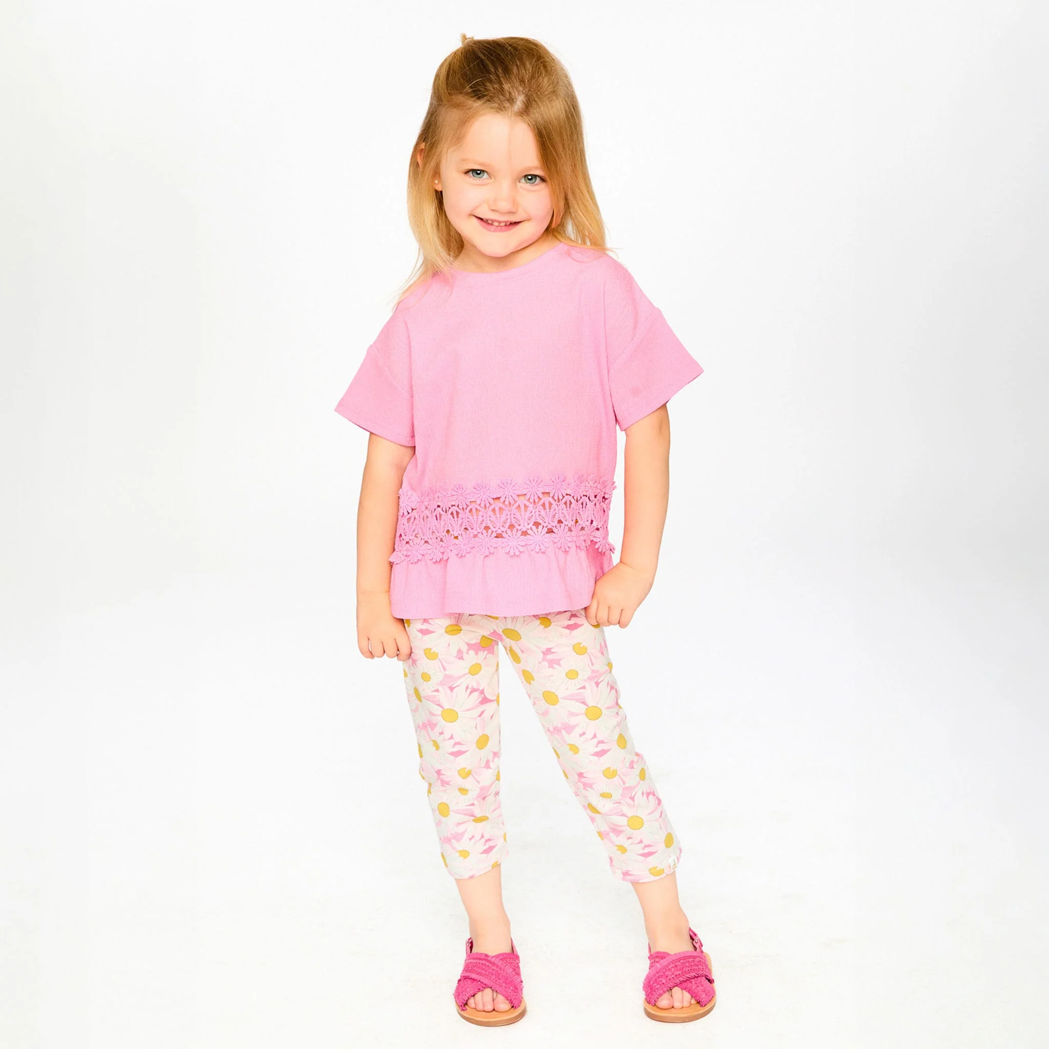 Legging Capri Marguerites 7-10ans - Image 3