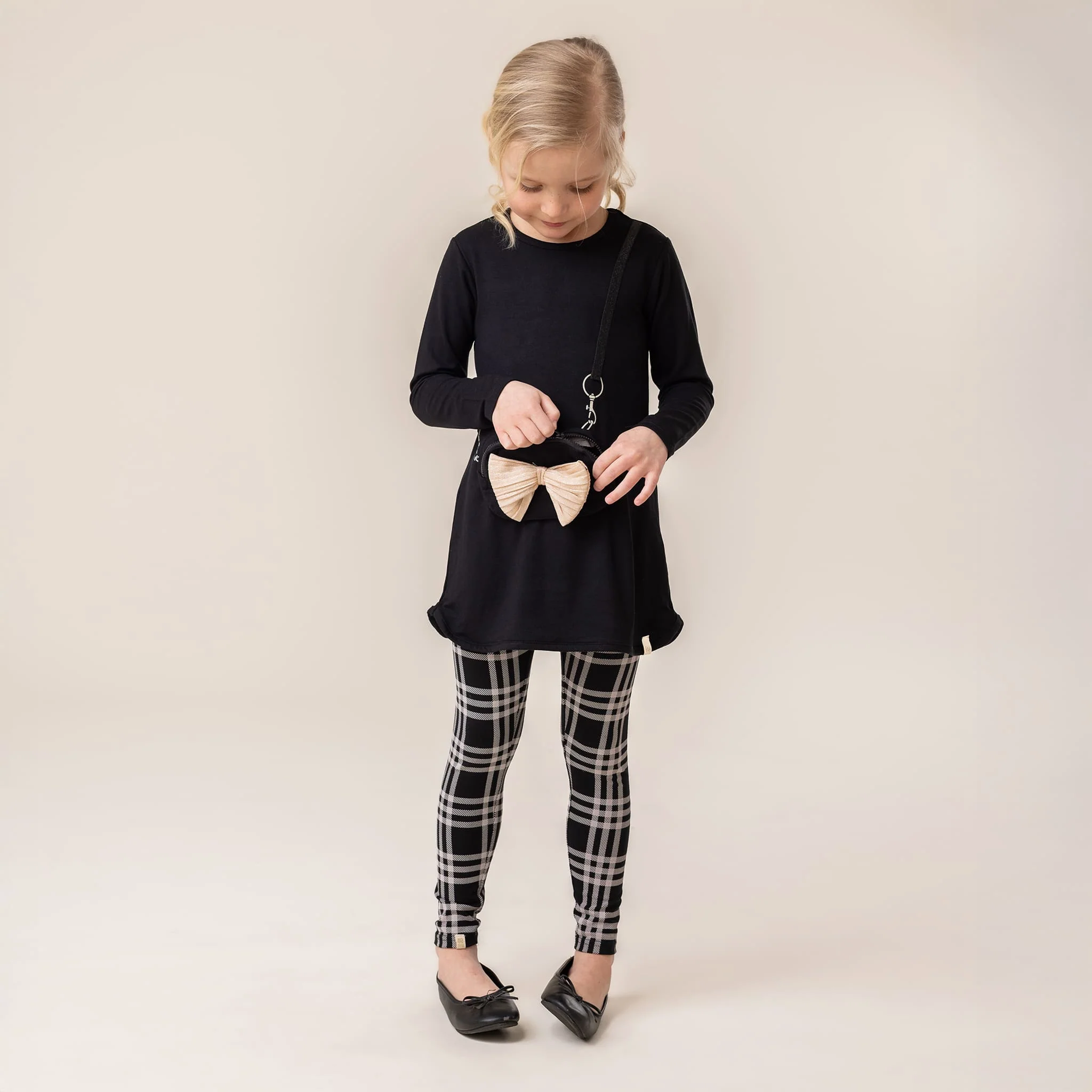 Legging Carreaux Boucle Dor2-12ans
