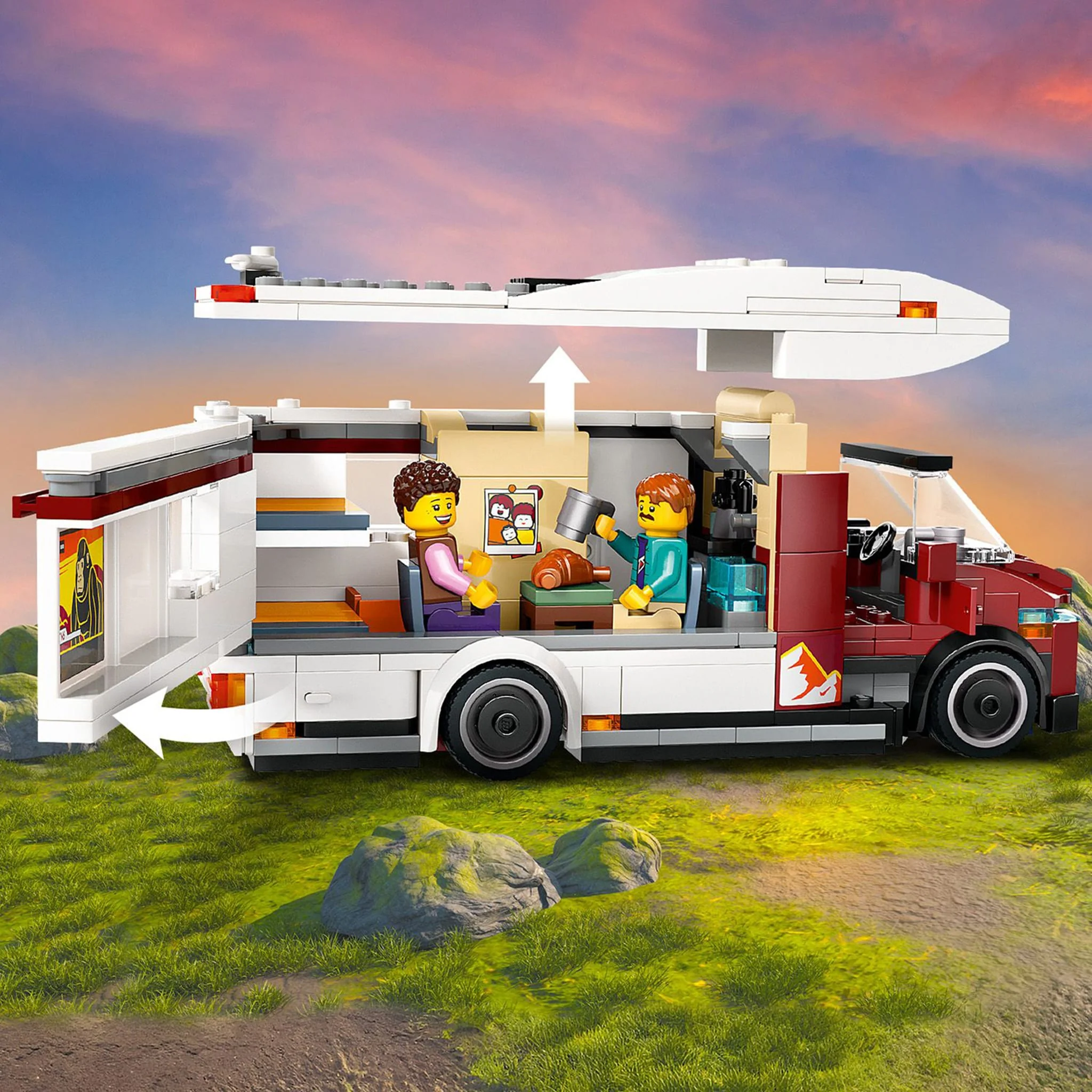 LEGO® City L’autocaravane d’aventure de vacances - Image 3