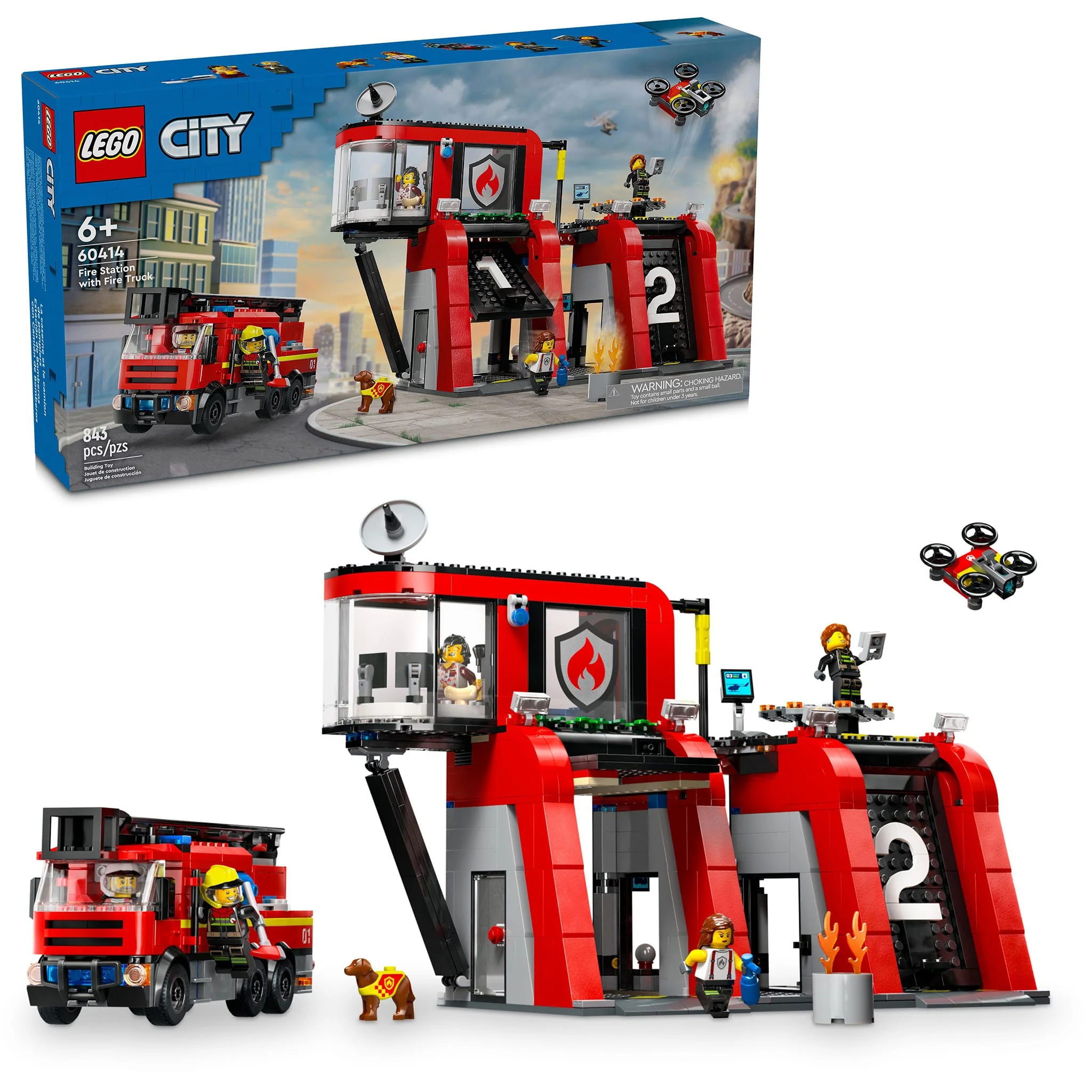 LEGO® City La caserne et le camion de pompiers
