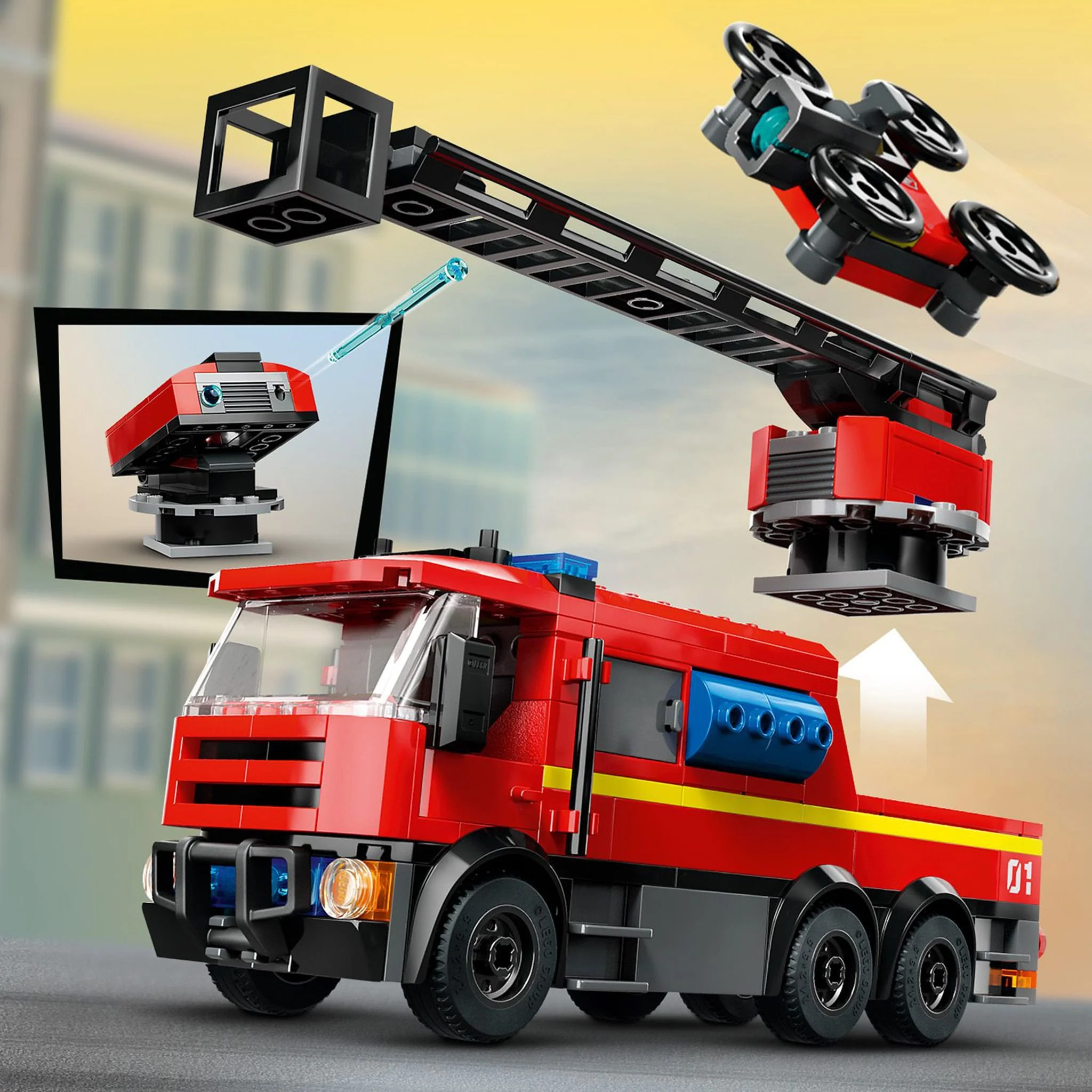 LEGO® City La caserne et le camion de pompiers - Image 9