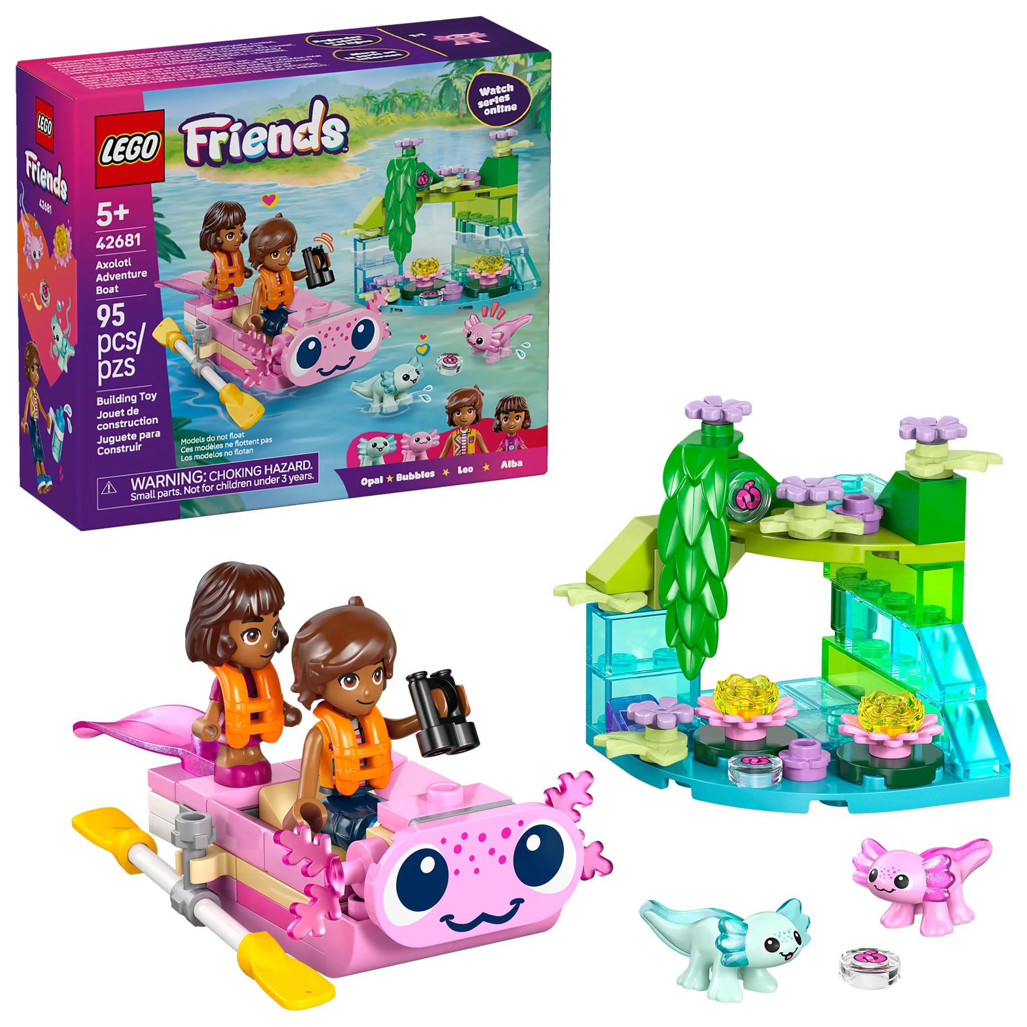 LEGO® Friends Le bateau d’aventure axolotl