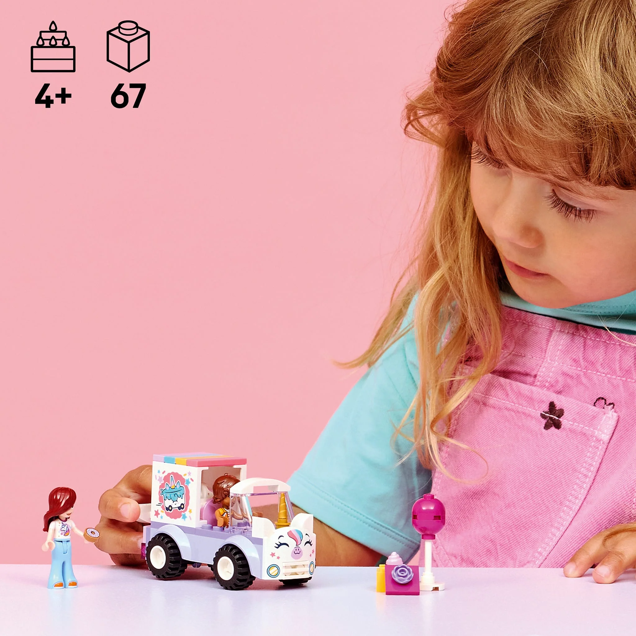 LEGO® Friends La voiture de livraison de gâteaux licorne - Image 2