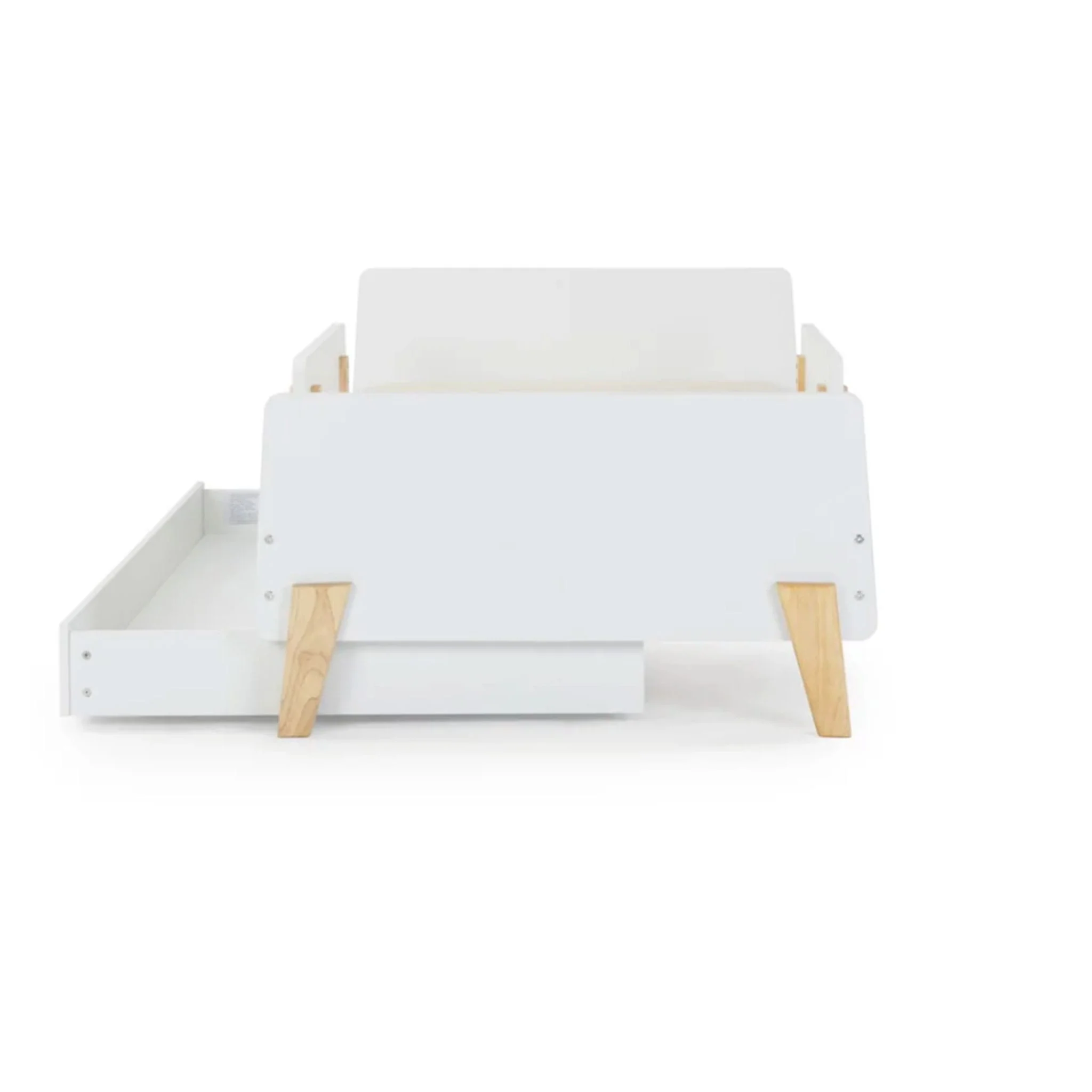 Lit Simple Gigogne de rangement pour lit simple amusant - Blanc - Image 3