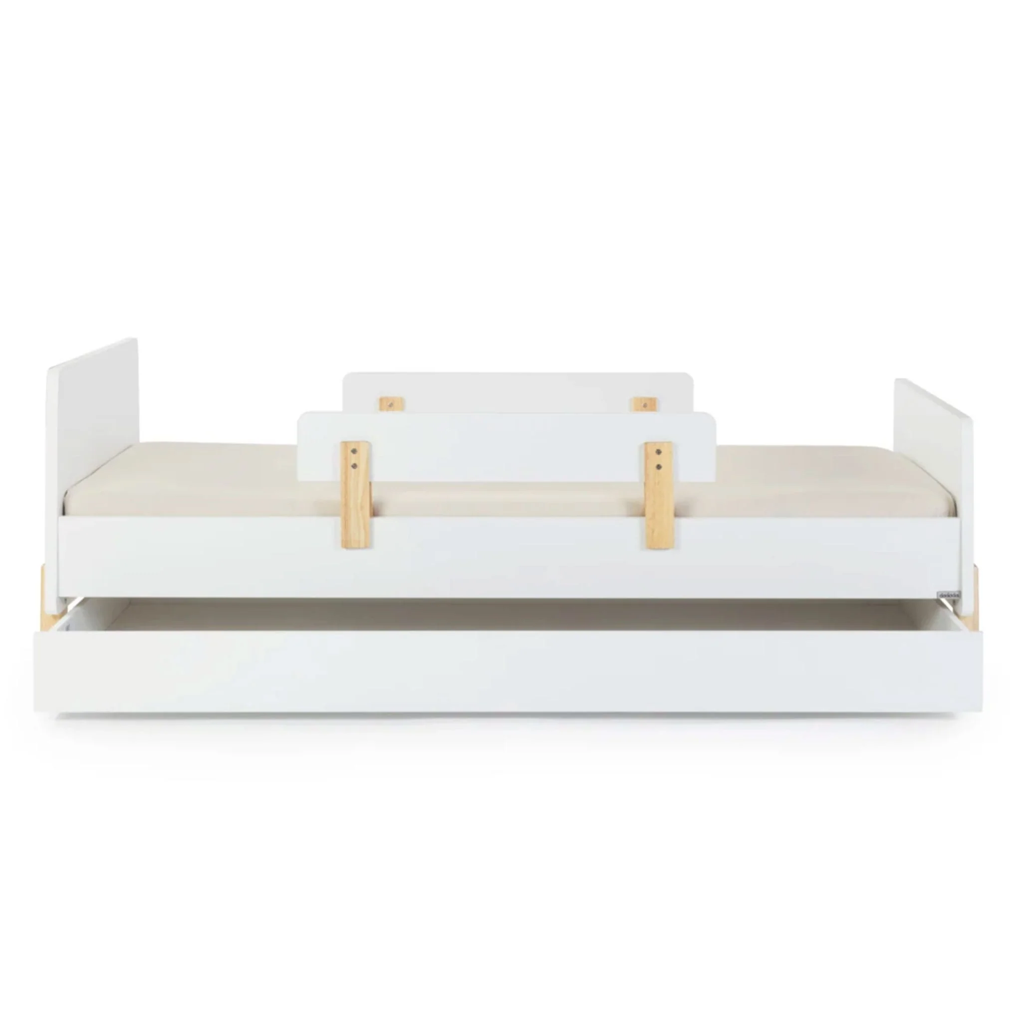 Lit Simple Gigogne de rangement pour lit simple amusant - Blanc - Image 4
